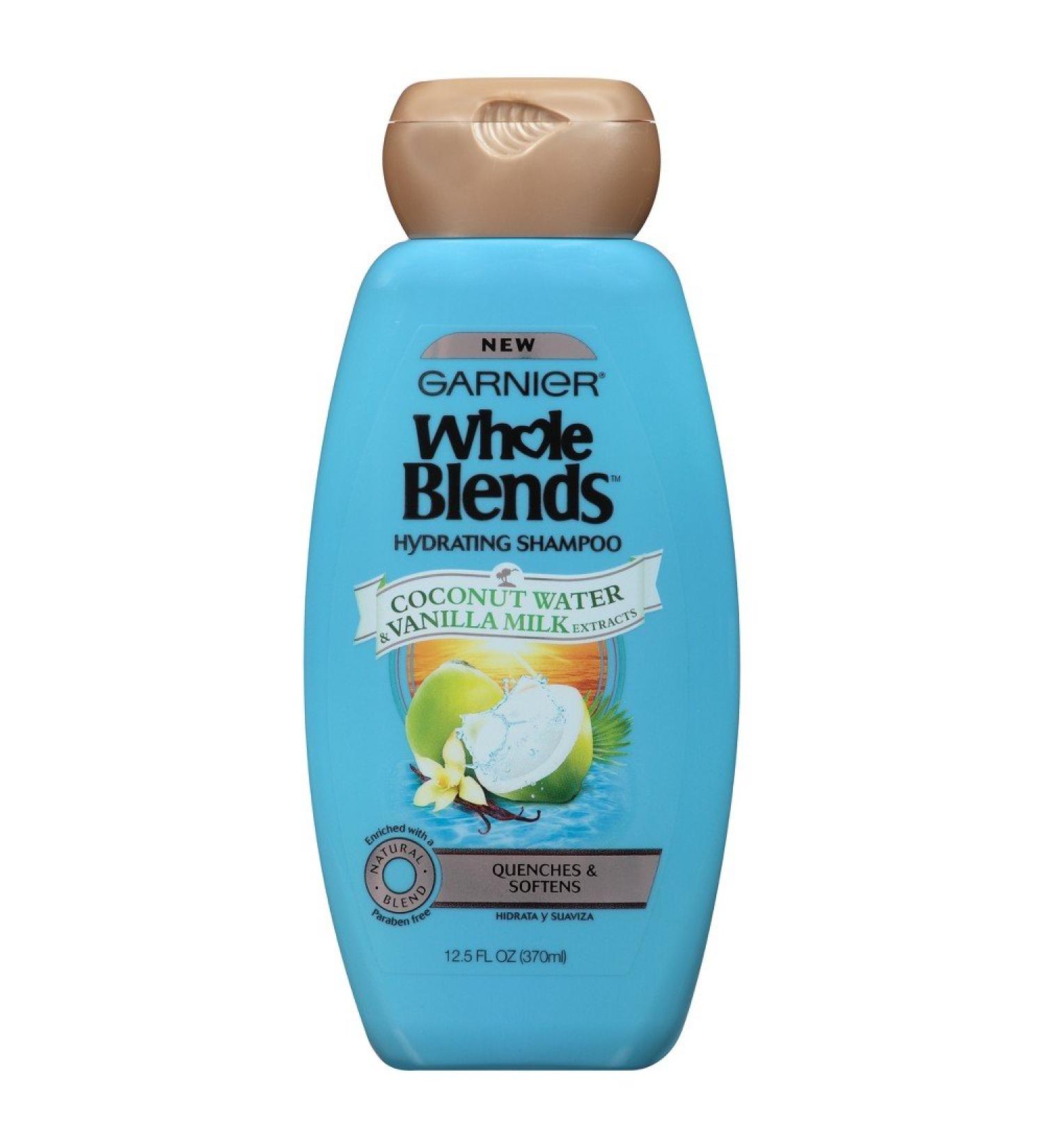 Garnier Whole Blends Coconut Water & Vanilla Milk Shampoo 12.5 fl. oz - Buy Online on GoSupps.com