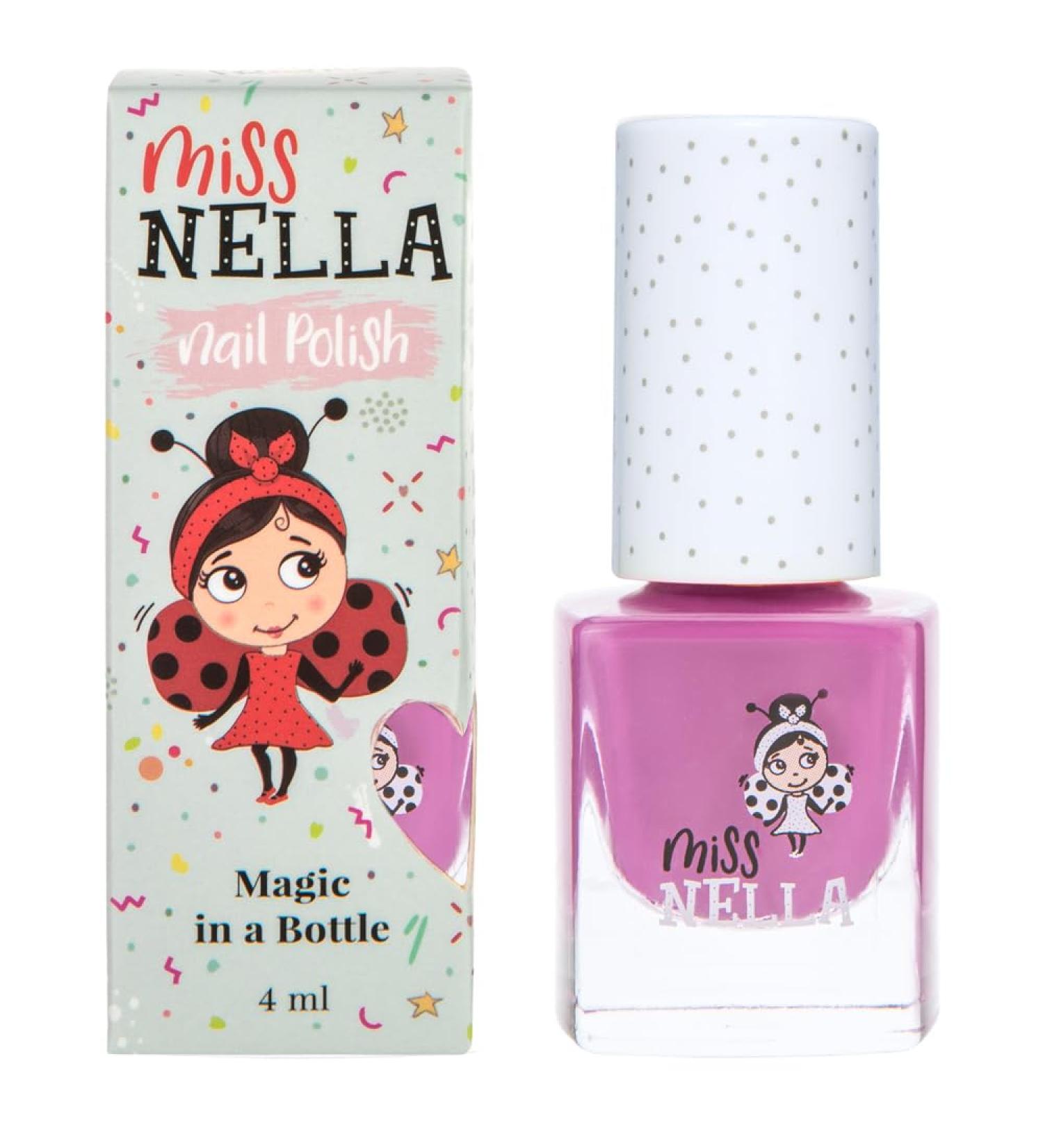 Miss Nella Little Poppet Purple Nail Polish for Kids - Non-Toxic, Odor-Free Formula | Safe & Natural Water Based for Children and Toddlers - Buy Online on GoSupps.com