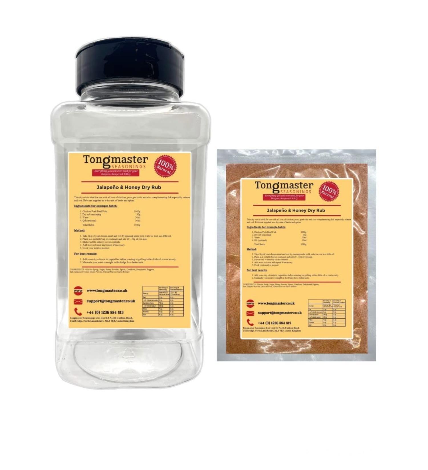 Jalapeno & Honey Dry Rub - 600g - Shaker Jar