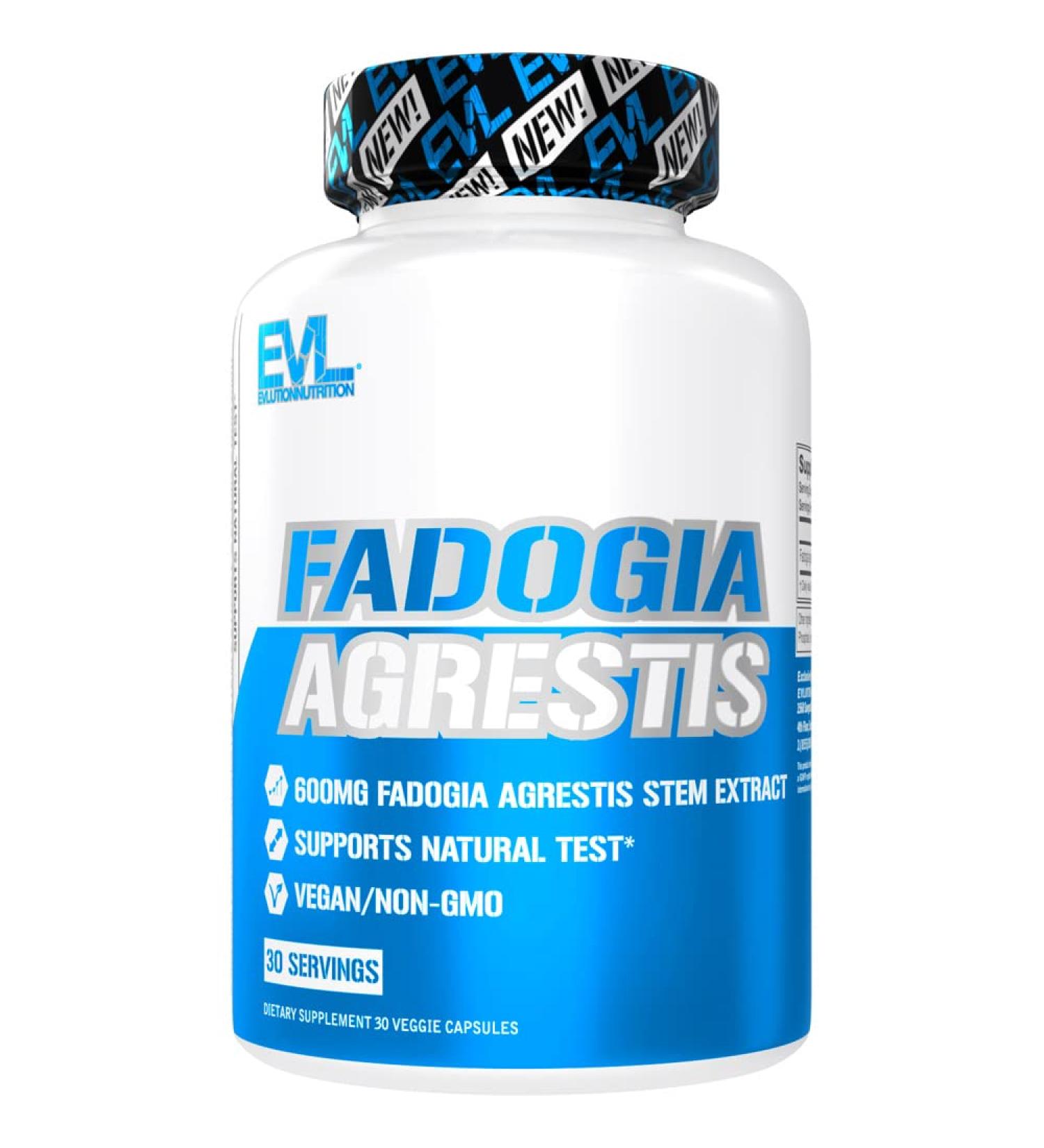 Evlution Fadogia Agrestis 600mg - Premium Male Enhancement Pills for Strength Drive & Performance | Testosterone Booster - Shop Internationally - Buy Online on GoSupps.com