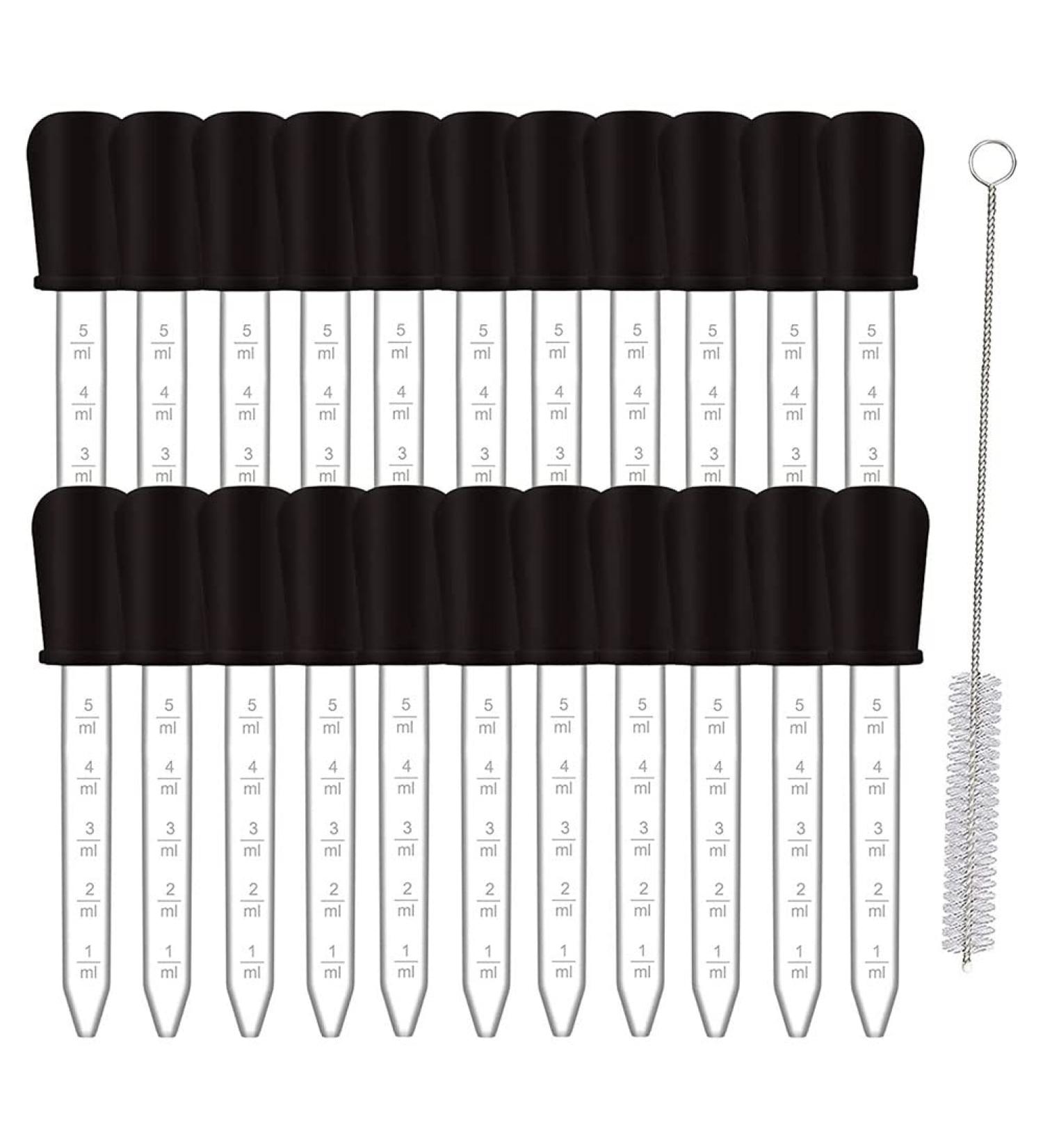 OUYOO 22 Pack Silicone Droppers with Bulb Tip and Clean Brush - Ideal for Crafts and DIY Projects - Buy Online on GoSupps.com