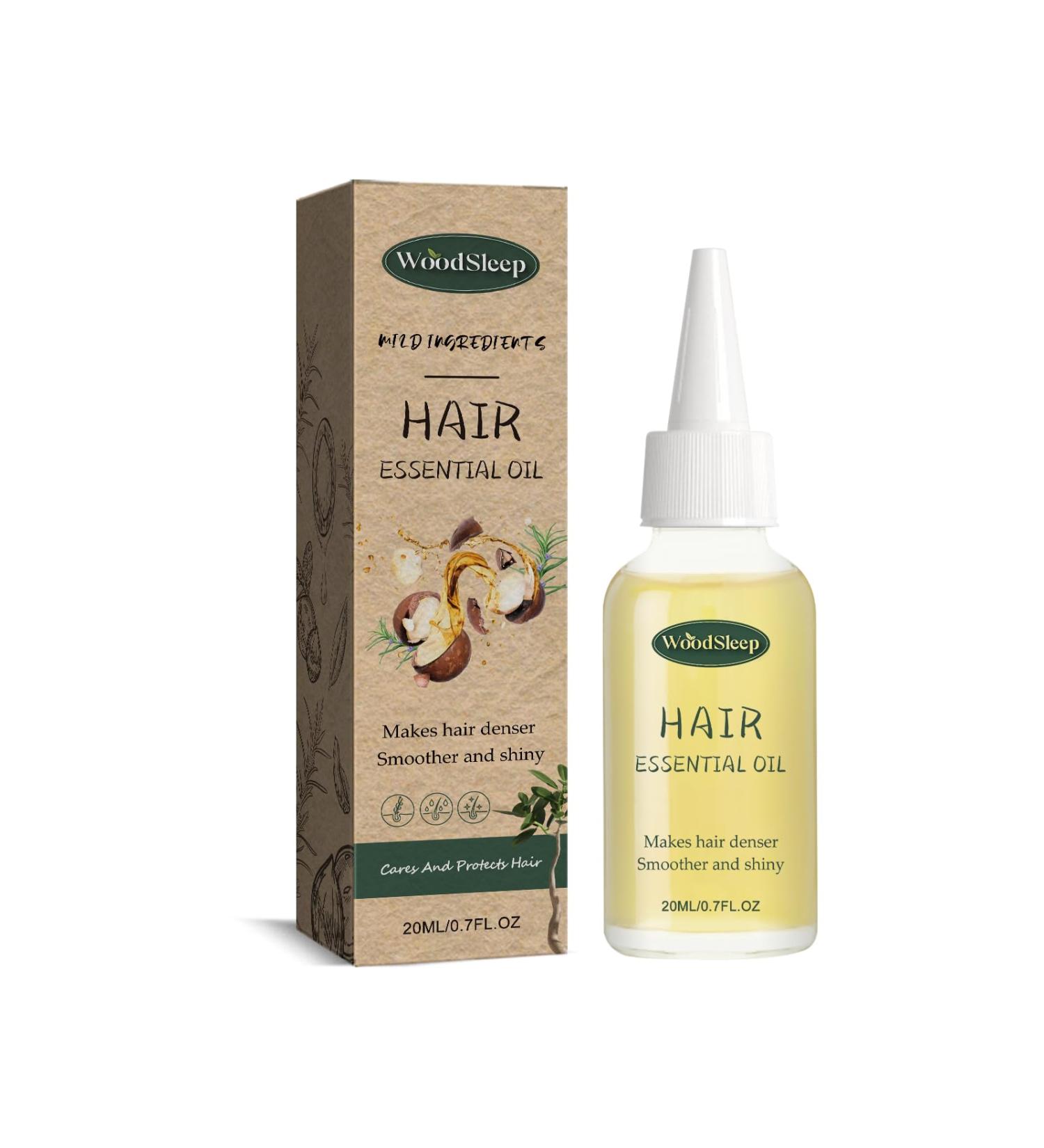 WoodSleep Hair Essential Oil Wild Ingredients Makes Hair Denser Smoother and Shiny 20ML/0.7FL OZ - Buy Online on GoSupps.com