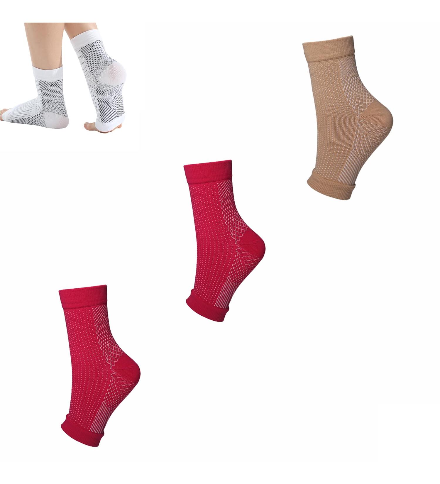 Buy Ccache Stunor & Connecy Neuropathy Socks - Calming Compression Socks for Pain Relief | 3 Pairs (L-XL) - International Shipping Available - Buy Online on GoSupps.com
