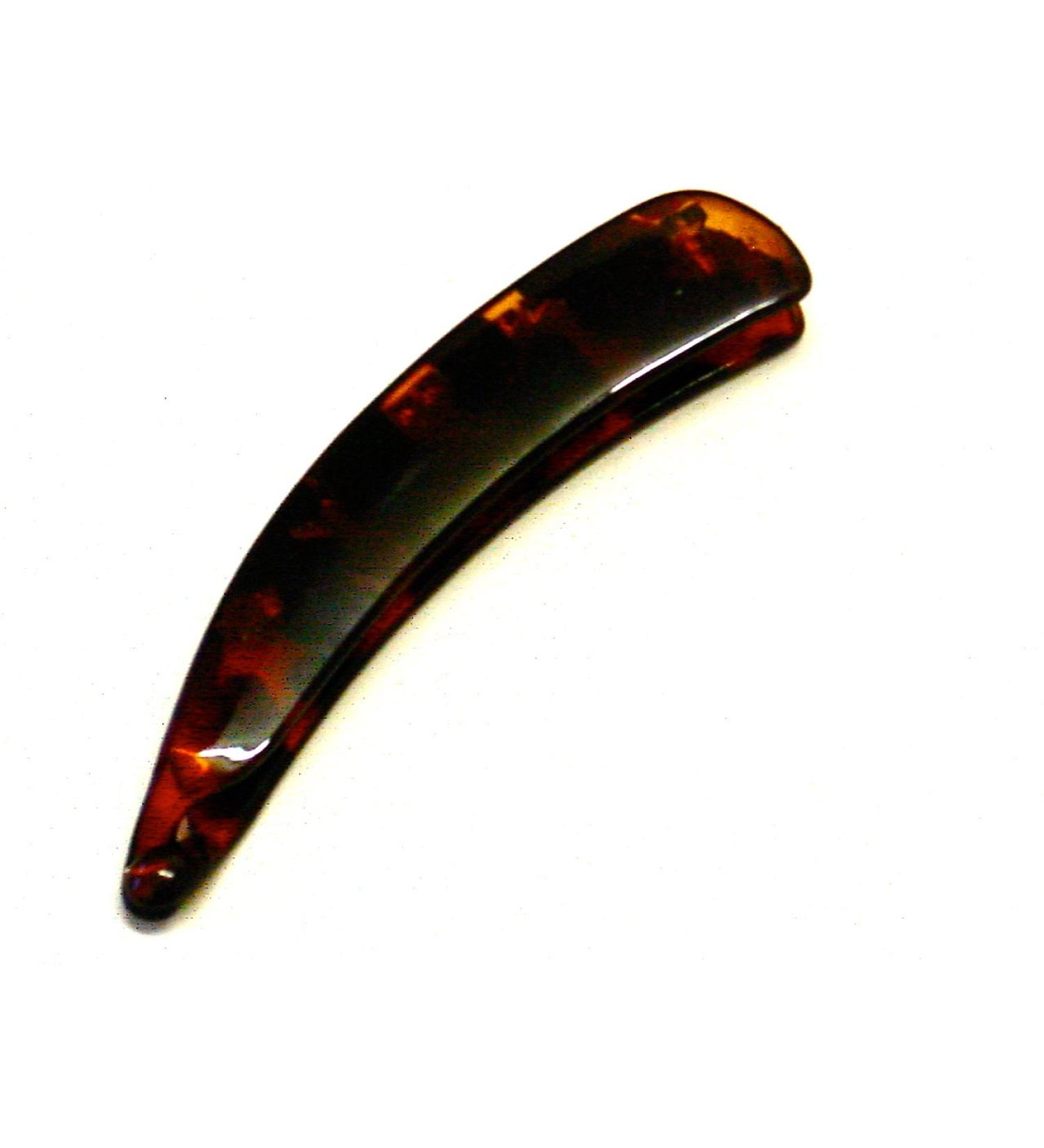 La Peach Fashions Gorgeous Woman Ladies Plain Banana Hair Clip Teeth Clip Fish Banana Slide Hair Comb (Tort)