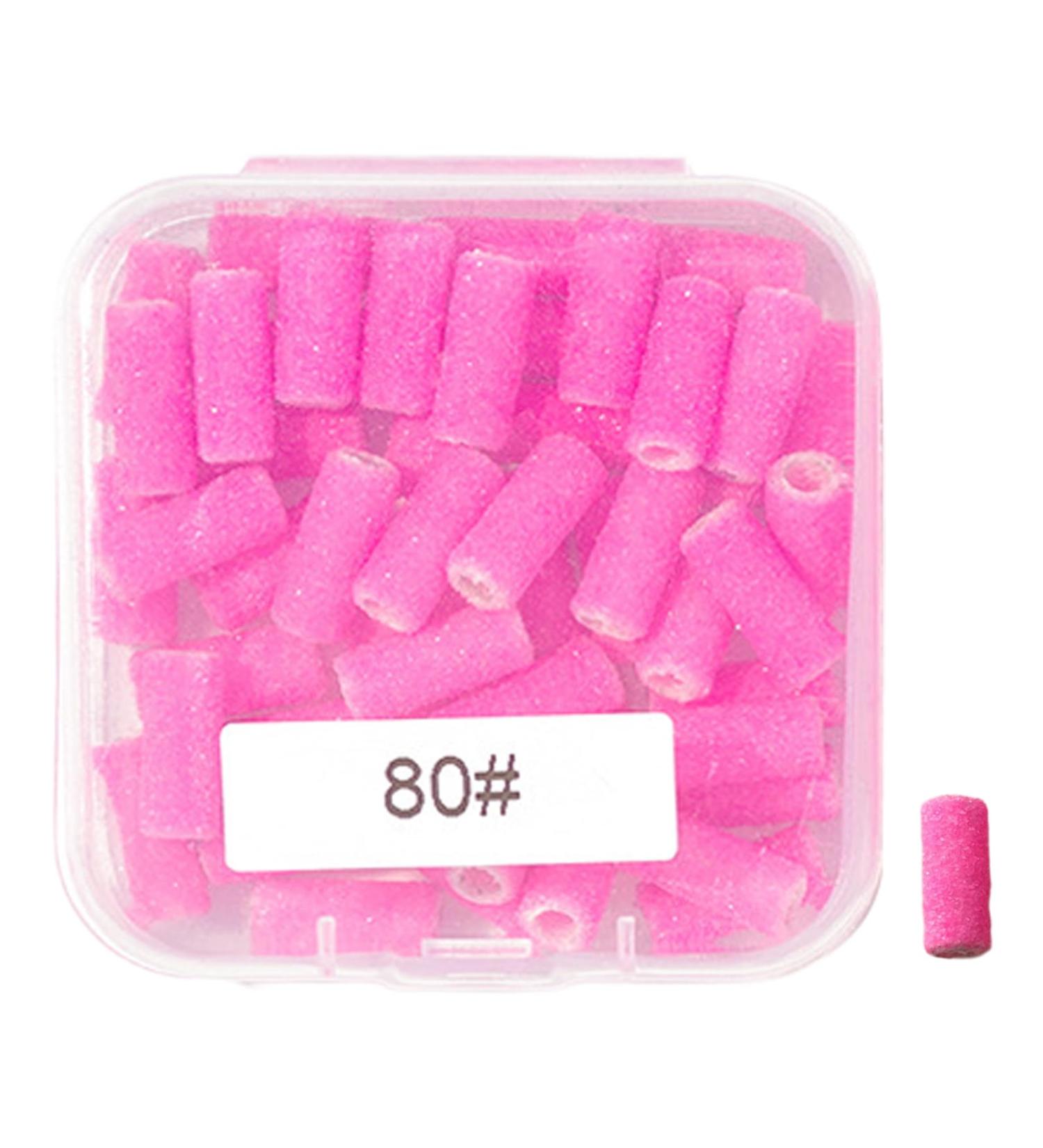 Lot de 50 bandes abrasives professionnelles pour nail art et 1 mandrin pour manucure en gel acrylique accessoires de manucure 80 points - Buy Online on GoSupps.com