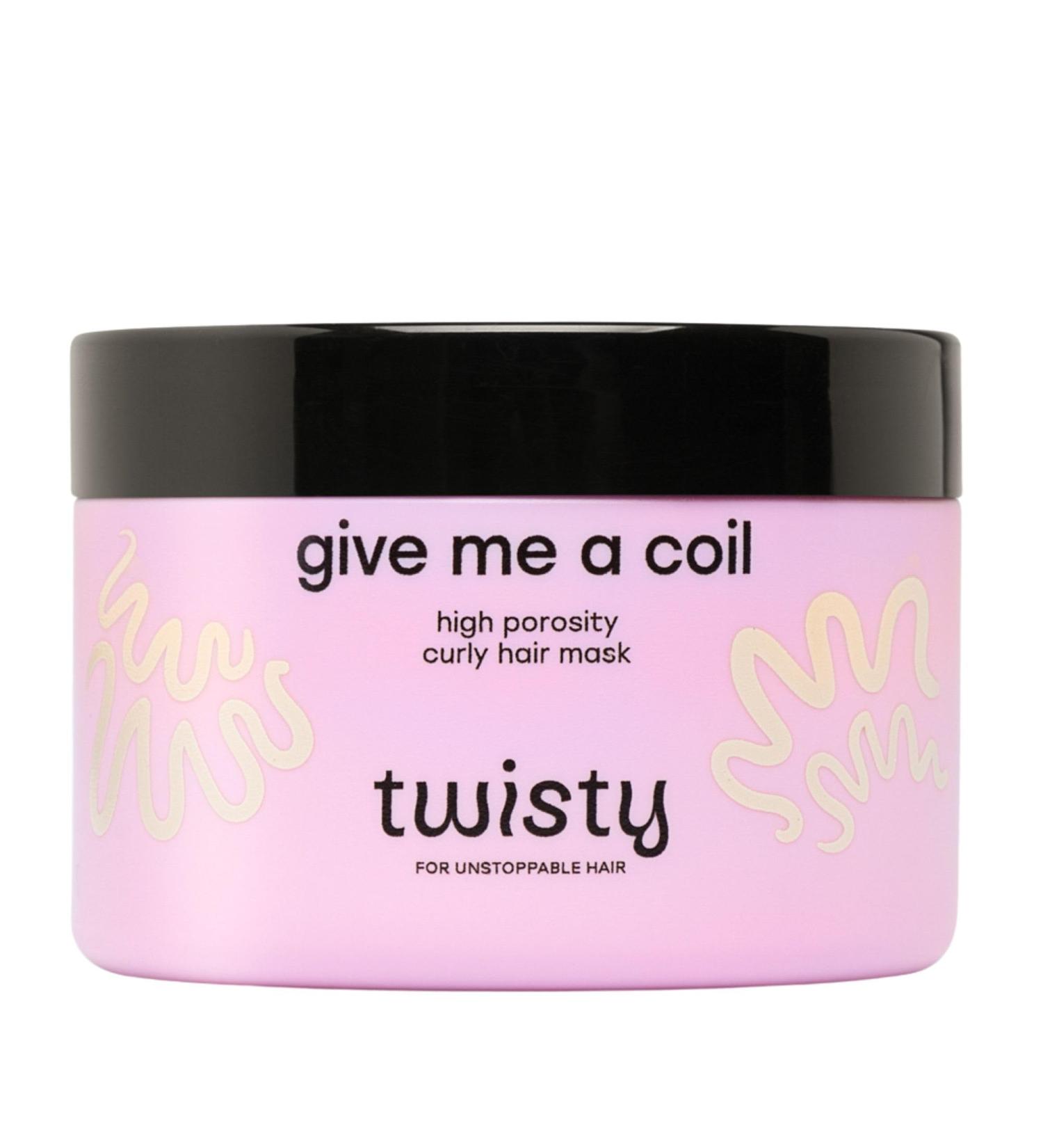 ABR Distribution Twisty Give Me a Coil Mask for highly porous curly hair 250 ml with shea butter and hemp oil moisturizing strengthening 98 natural ingredients hair mask very dry hair - Buy Online on GoSupps.com