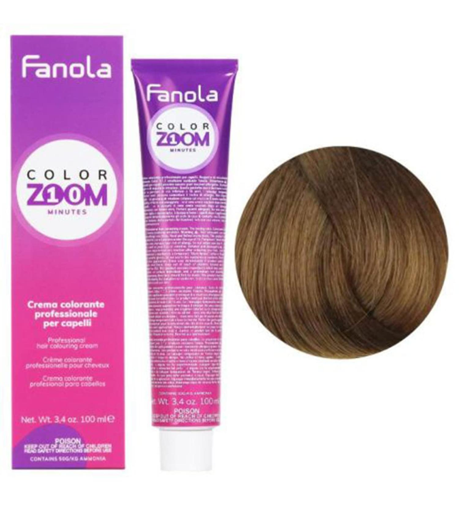 Cr me couleur cheveux 100 ml ColorZOOM 10 MINUTI 8.3 BIONDO clair dor - ANOLA