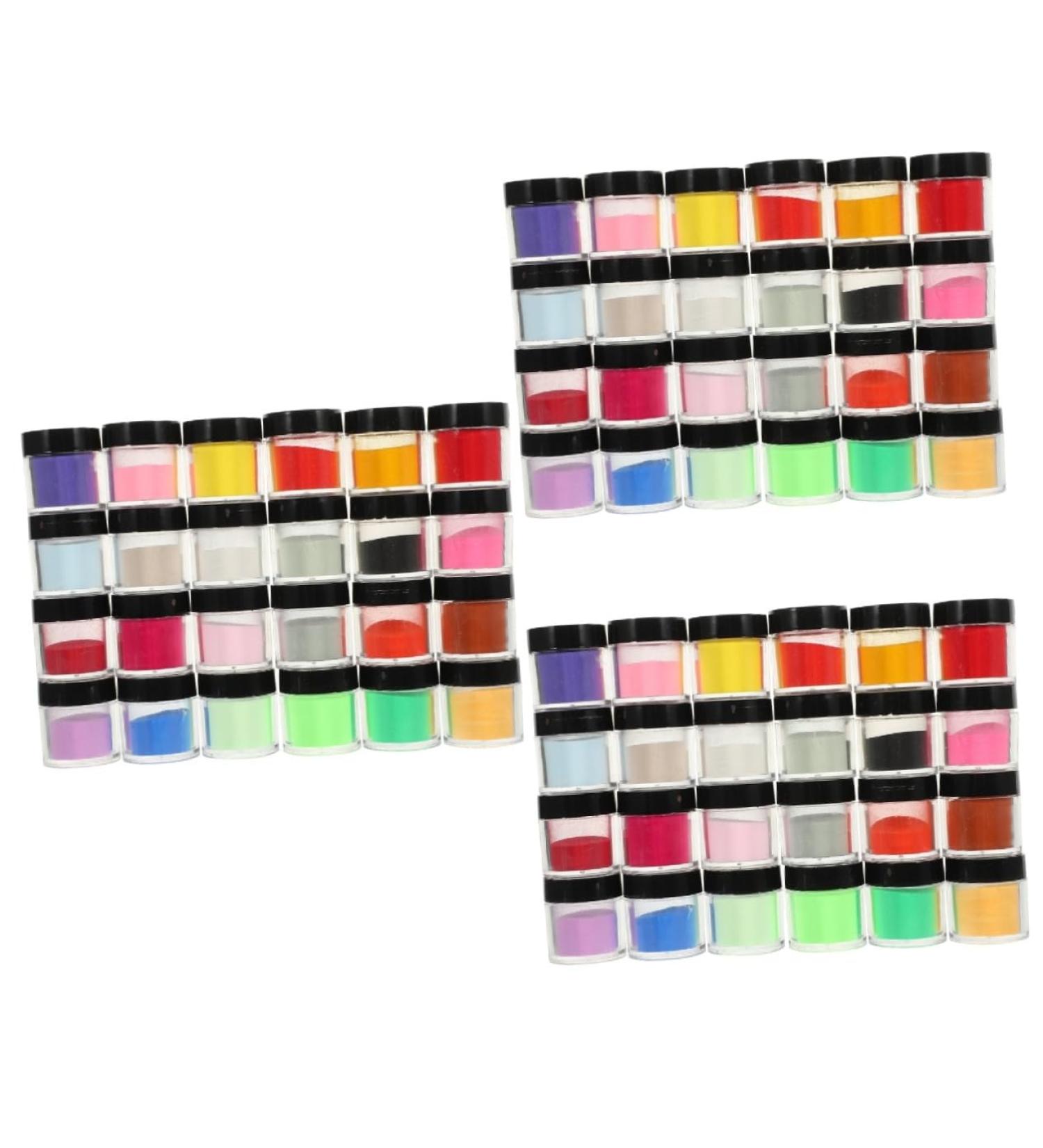 Baluue 72 Boxes Nail Crystal Powder DIY Manicure Powder Yn Nail Products Pigment Powder for Nails Pp - Buy Online on GoSupps.com