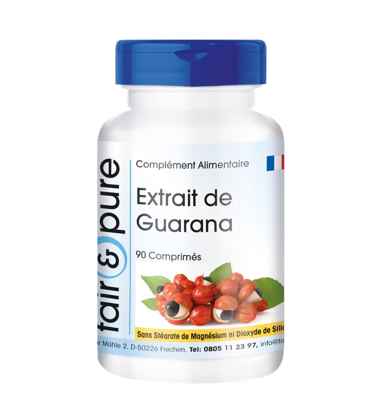 Fair & Pure - Guarana Extract - Strong - with 1200mg of Guarana per tablet - vegan - 90 tablets - Buy Online on GoSupps.com