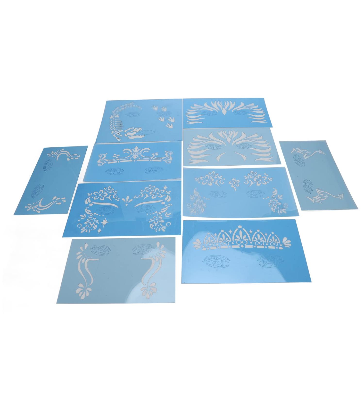 Unique Portable 10-Leaf Make-Up Template | Reusable Flexible Patterns for Women | Perfect for Parties & Stage Appearances - Buy Online on GoSupps.com
