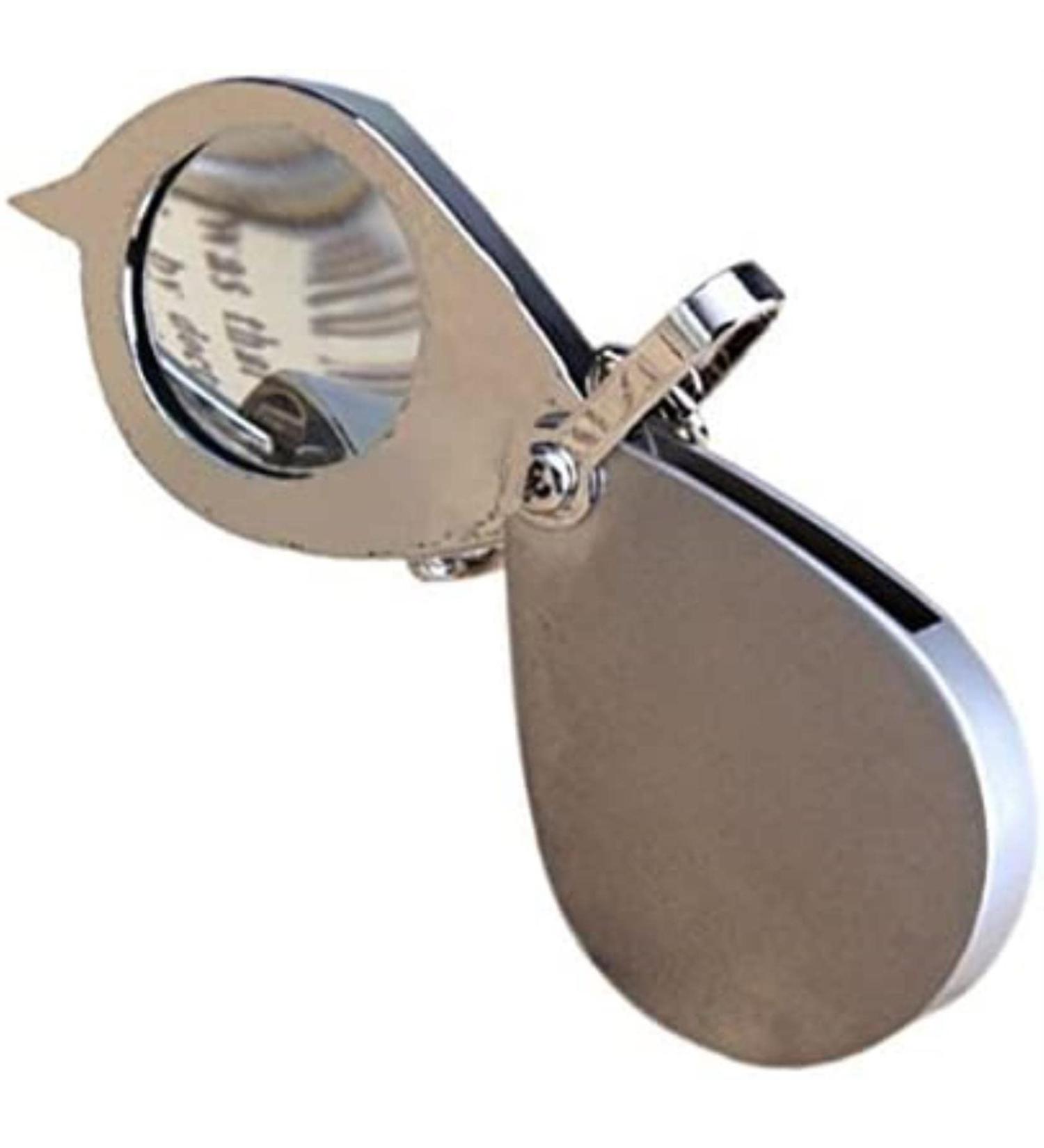 - 30mm 3X Pocket Folding Magnifier Reading Loupe with Key Chain Silver Full of Stars - Buy Online on GoSupps.com