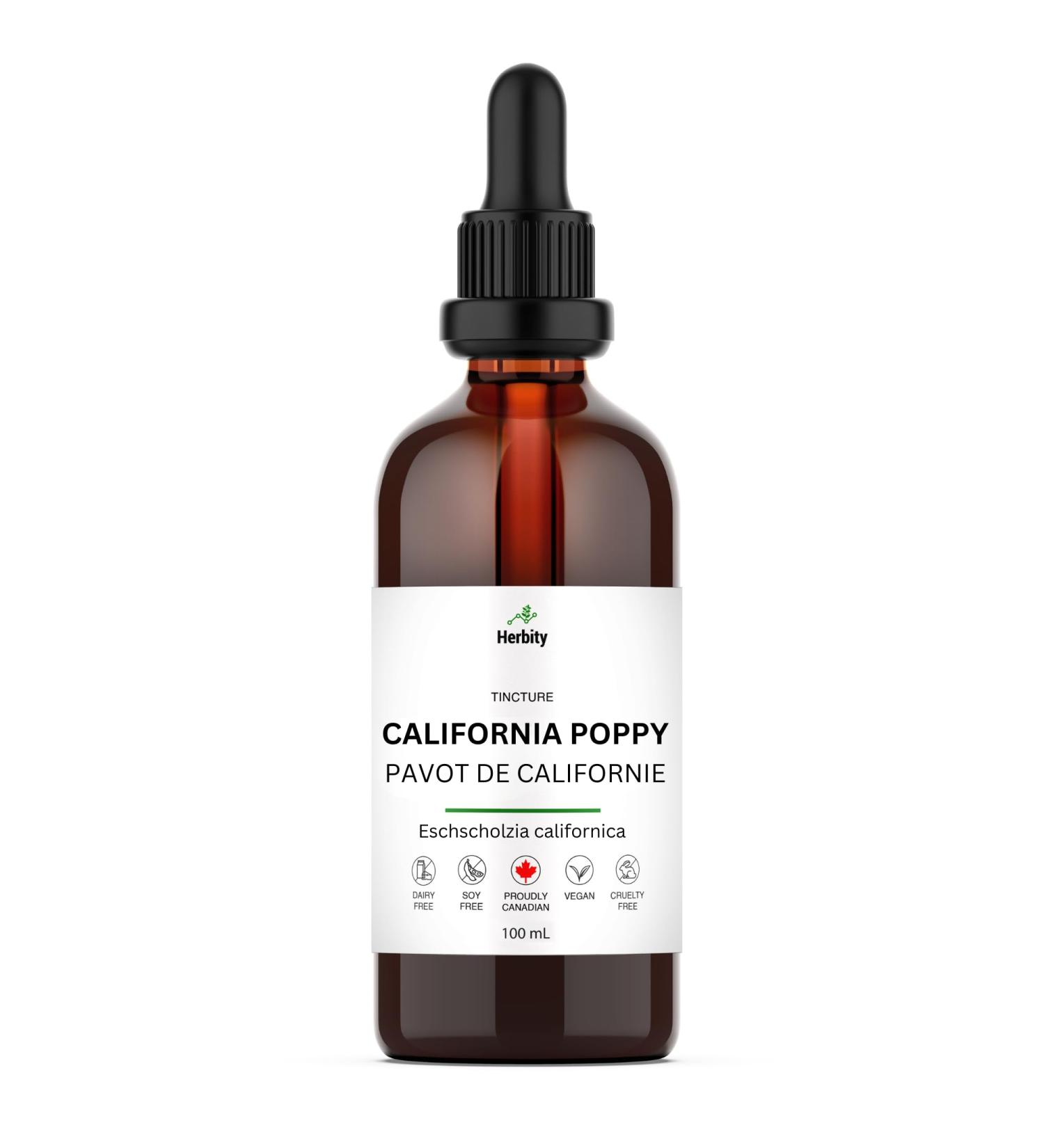 California Poppy Herbal Tincture Liquid Extract Hand Crafted Natural Medicine Remedies Herb Formula Drops Non-GMO Vegan Gluten Free No Fillers (Eschscholzia californica) (100 ml (Pack of 1)) - Buy Online on GoSupps.com