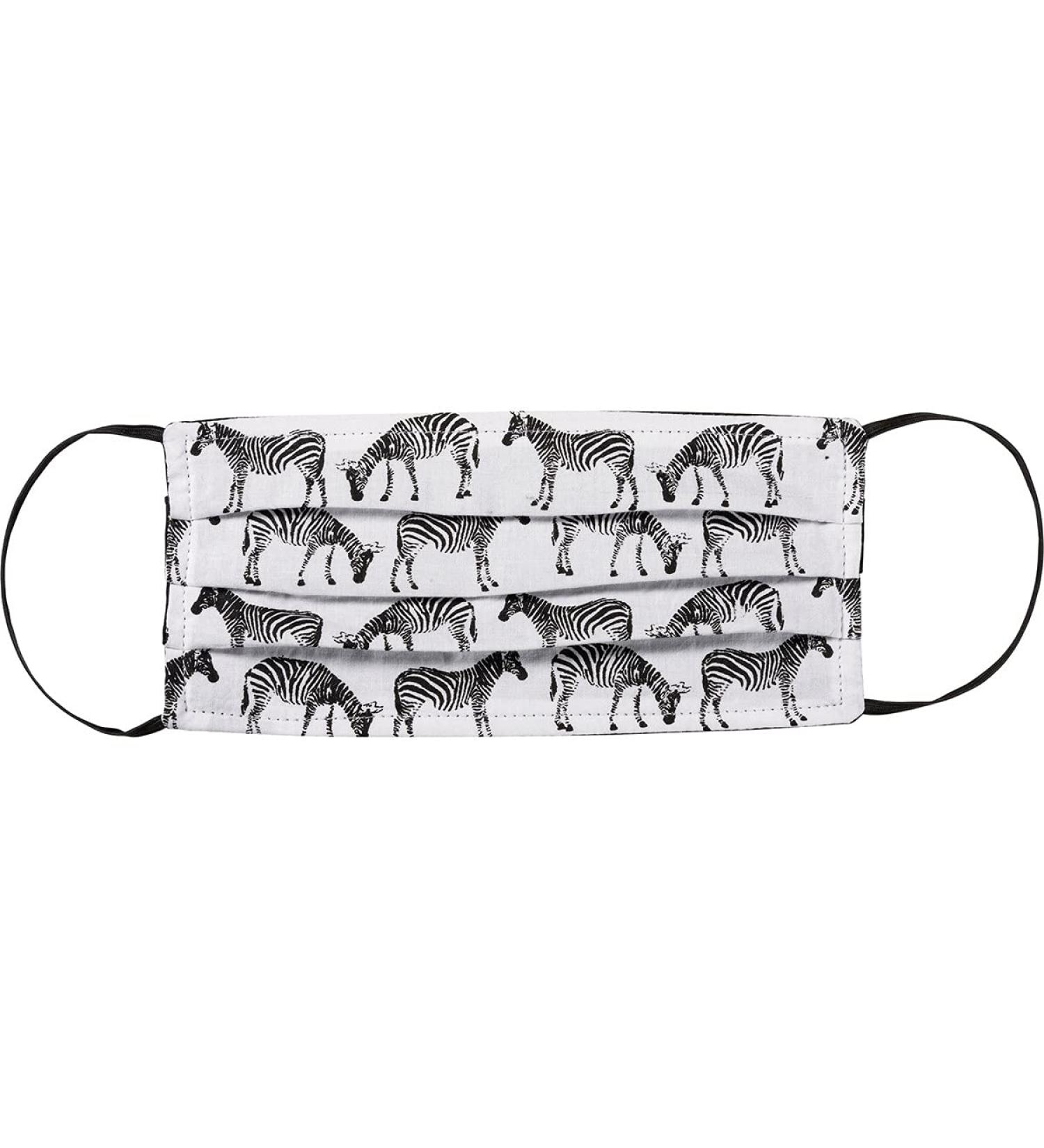 Reusable Reversible Double-Sided Cloth Face Mask - Black & White Zebra Design | Eco-Friendly Fashion - Buy Online on GoSupps.com