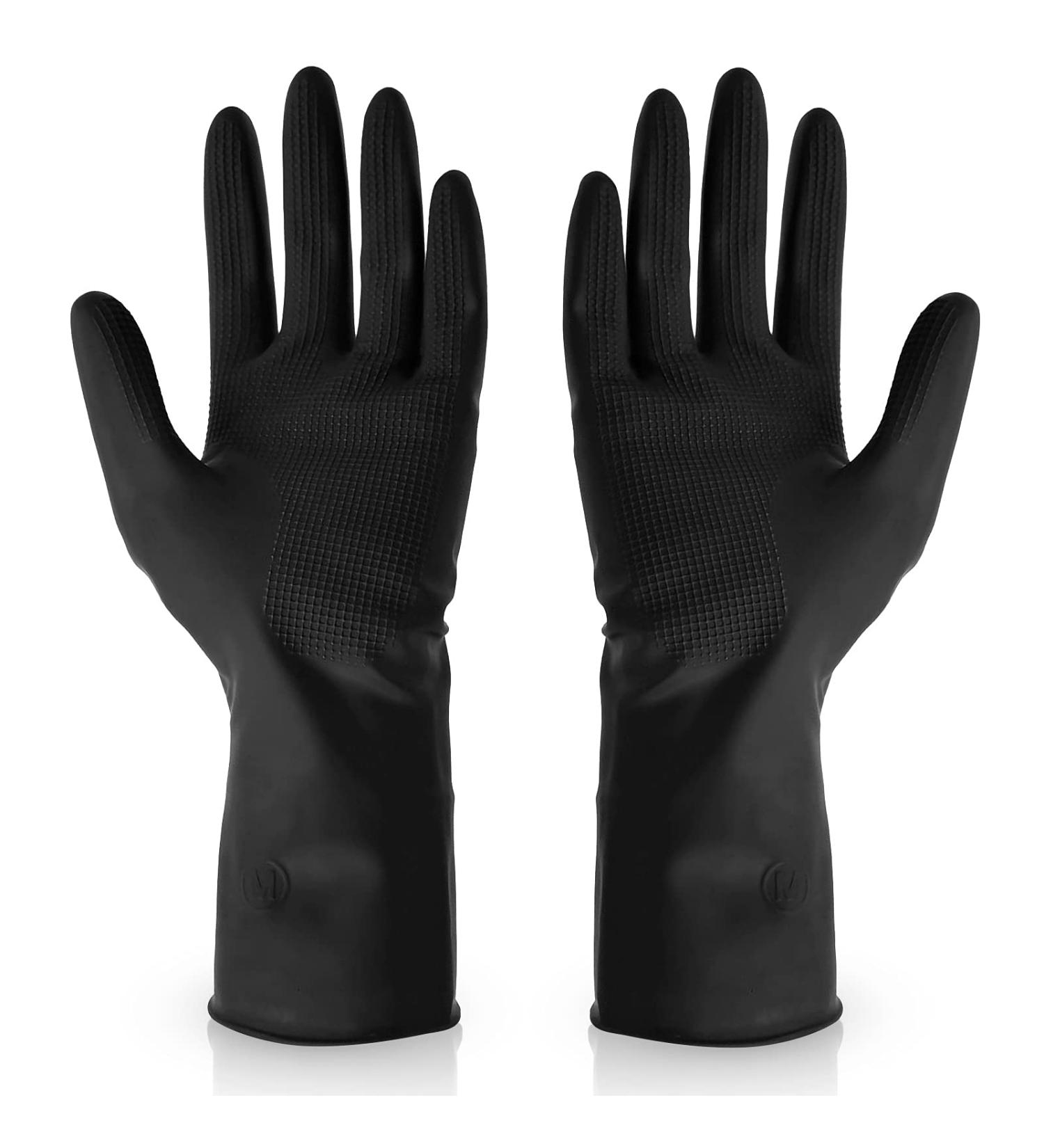 Songerduo Reusable Black Latex Hair Dye Gloves for Hair Colouring - Dishwasher Safe - Buy Online on GoSupps.com
