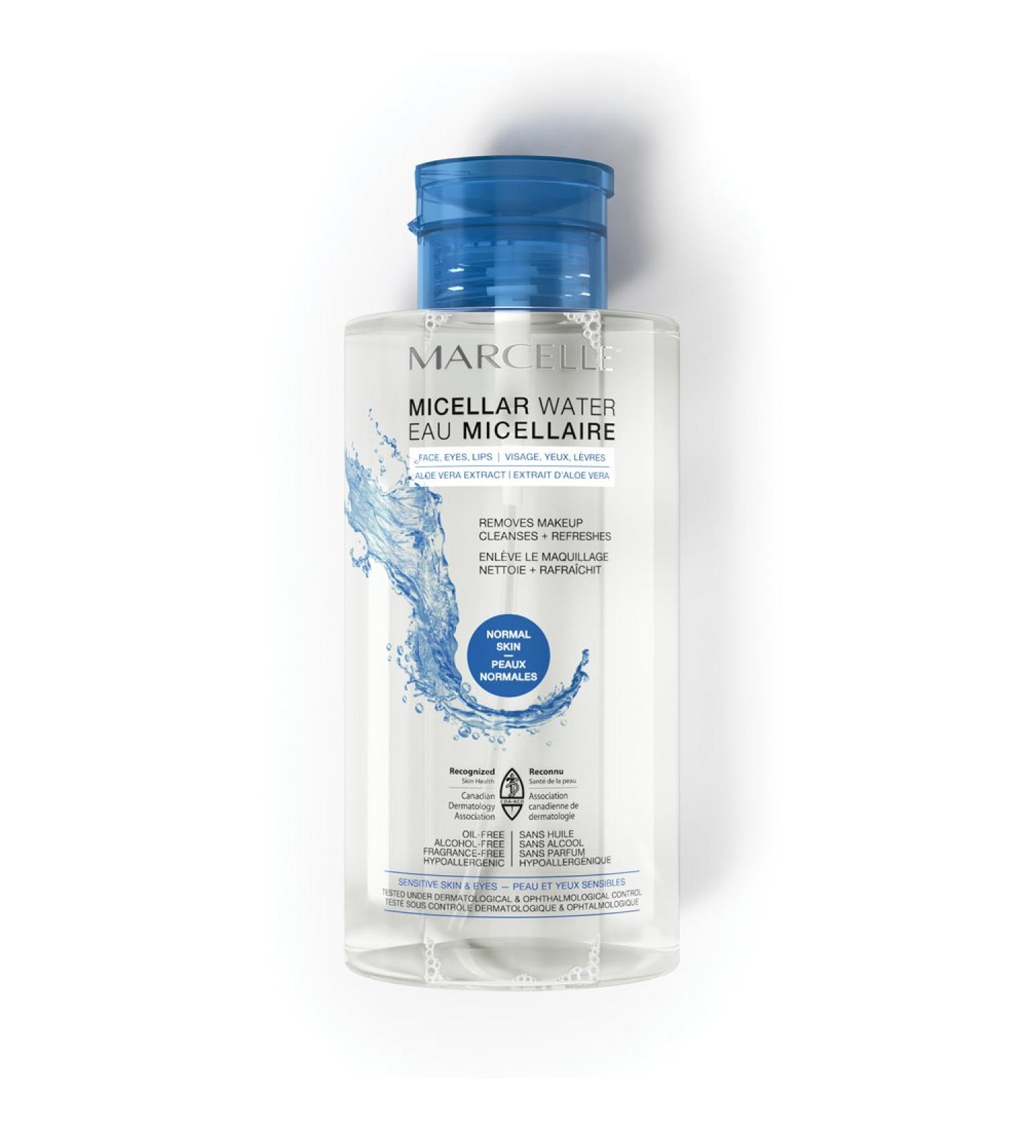 Marcelle Micellar Water 135 fl oz - Hypoallergenic and Fragrance-Free - For Normal & All Skin Types - Buy Online on GoSupps.com