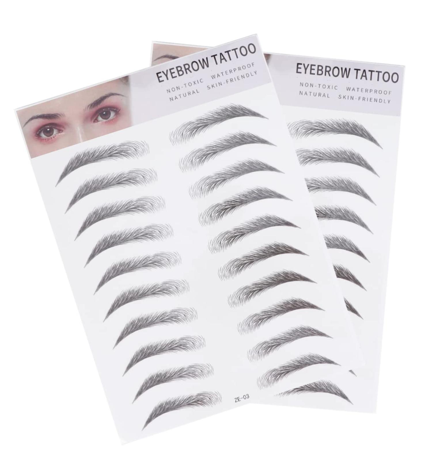 Beavorty 6 pcs 3d eyebrow stickers natural tattoo stickers eyebrows shape sticker Eyebrow Transfer Stickers - Buy Online on GoSupps.com
