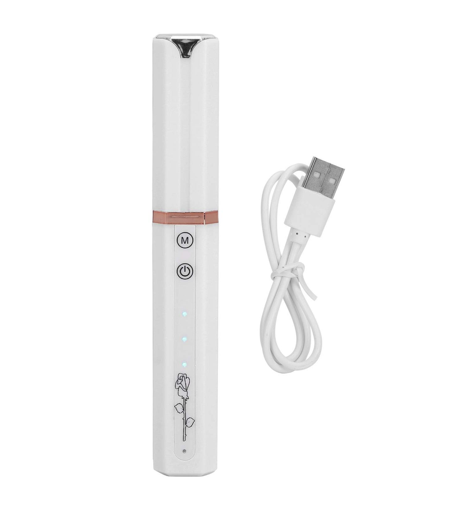 Heated Eyelash Curler Professional USB Rechargeable Heat Lifter Curlers Comb Portable Eyelashes Curling Tools Electric Quick Heated with 3 Temperature Settings for Women Makeup Long Lasting white - Buy Online on GoSupps.com