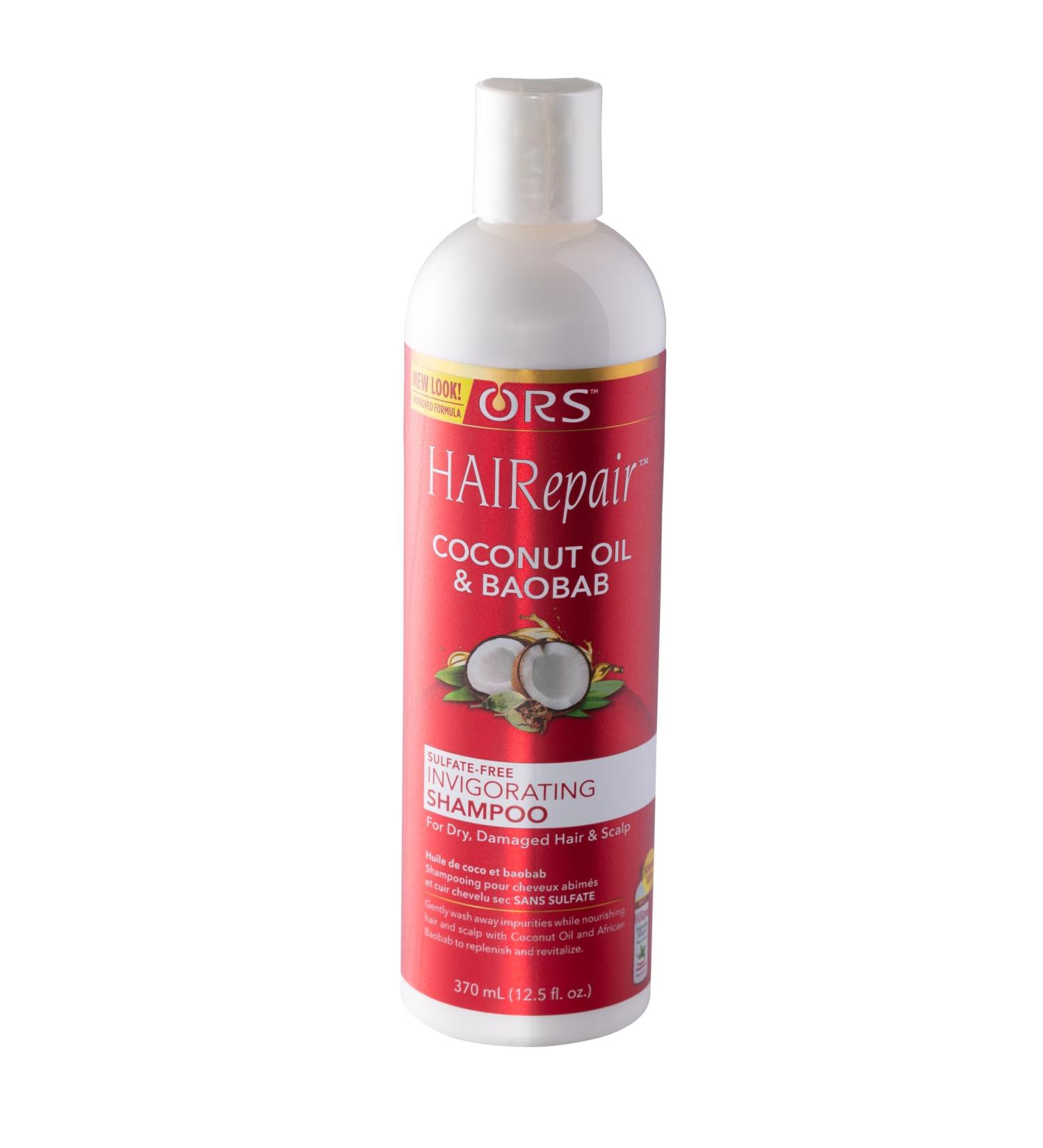 ORS HAIRepair Coconut Oil & Baobab Shampoo - Sulfate-Free Invigorating Hair Care 12.5 oz - Shop Internationally - Buy Online on GoSupps.com