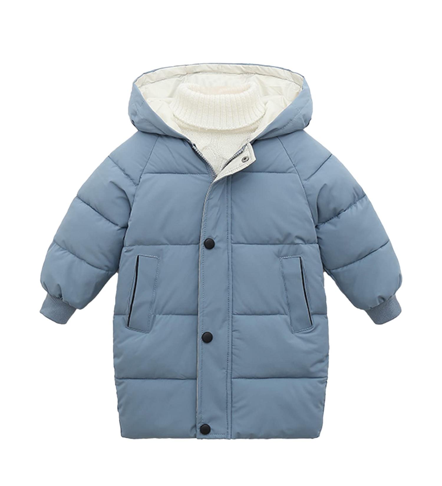 Milkiwai Kids Down Padded Coat - Boys & Girls Winter Jacket, Blue (Size 3-8) - Buy Online on GoSupps.com