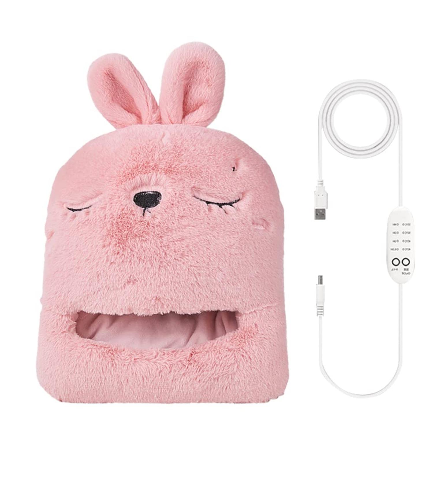 Lichengtai Electric Foot Warmer 4 Temperature Levels & 3 Timing Shutdown Cozy Heating Pillows for Winter Ideal for Family Living Room Office - Pink for Women & Children - Buy Online on GoSupps.com