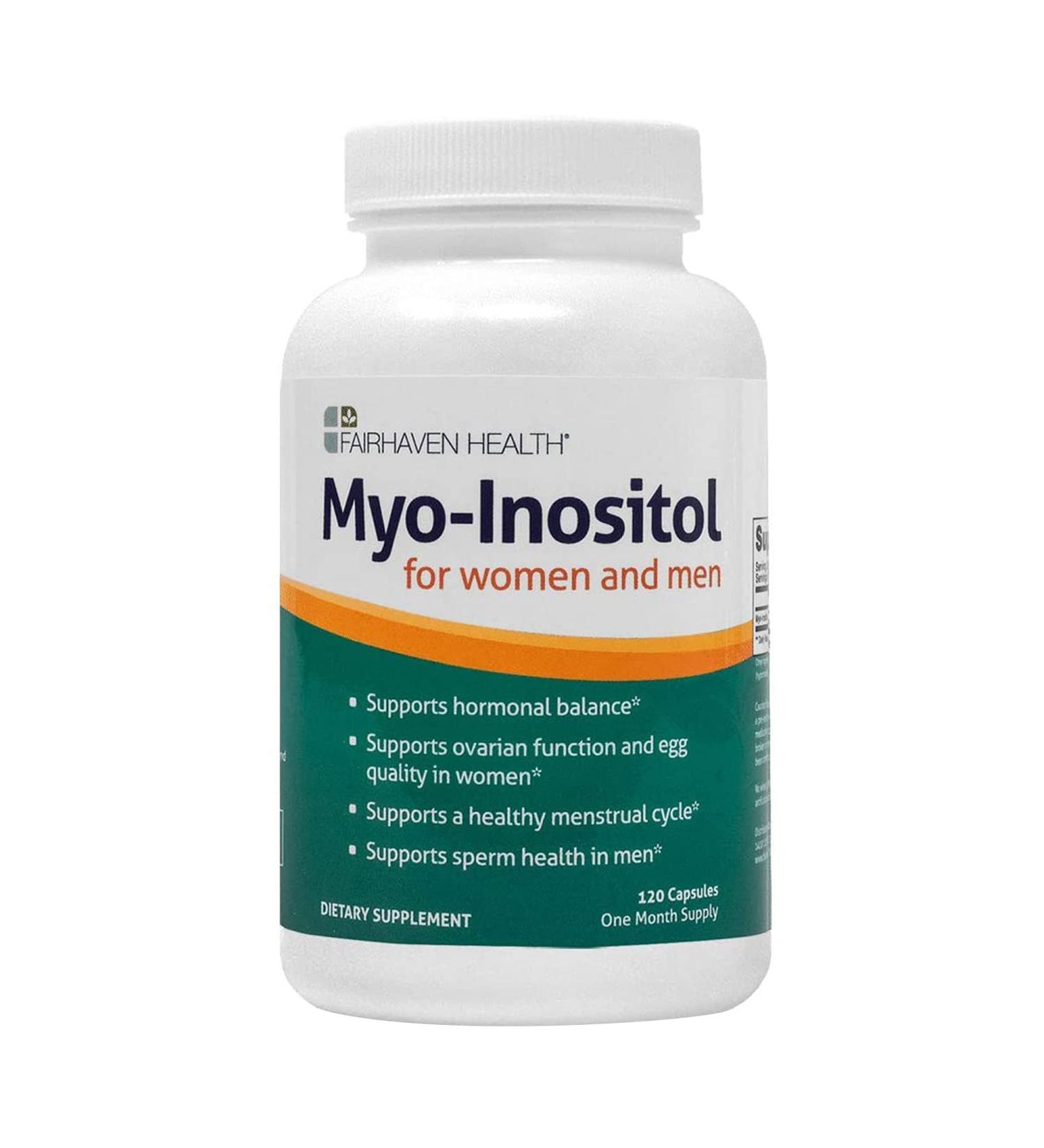 Fairhaven Health Myo-Inositol 120 Capsules - Support for Women & Menâ€™s Health - Buy Online on GoSupps.com