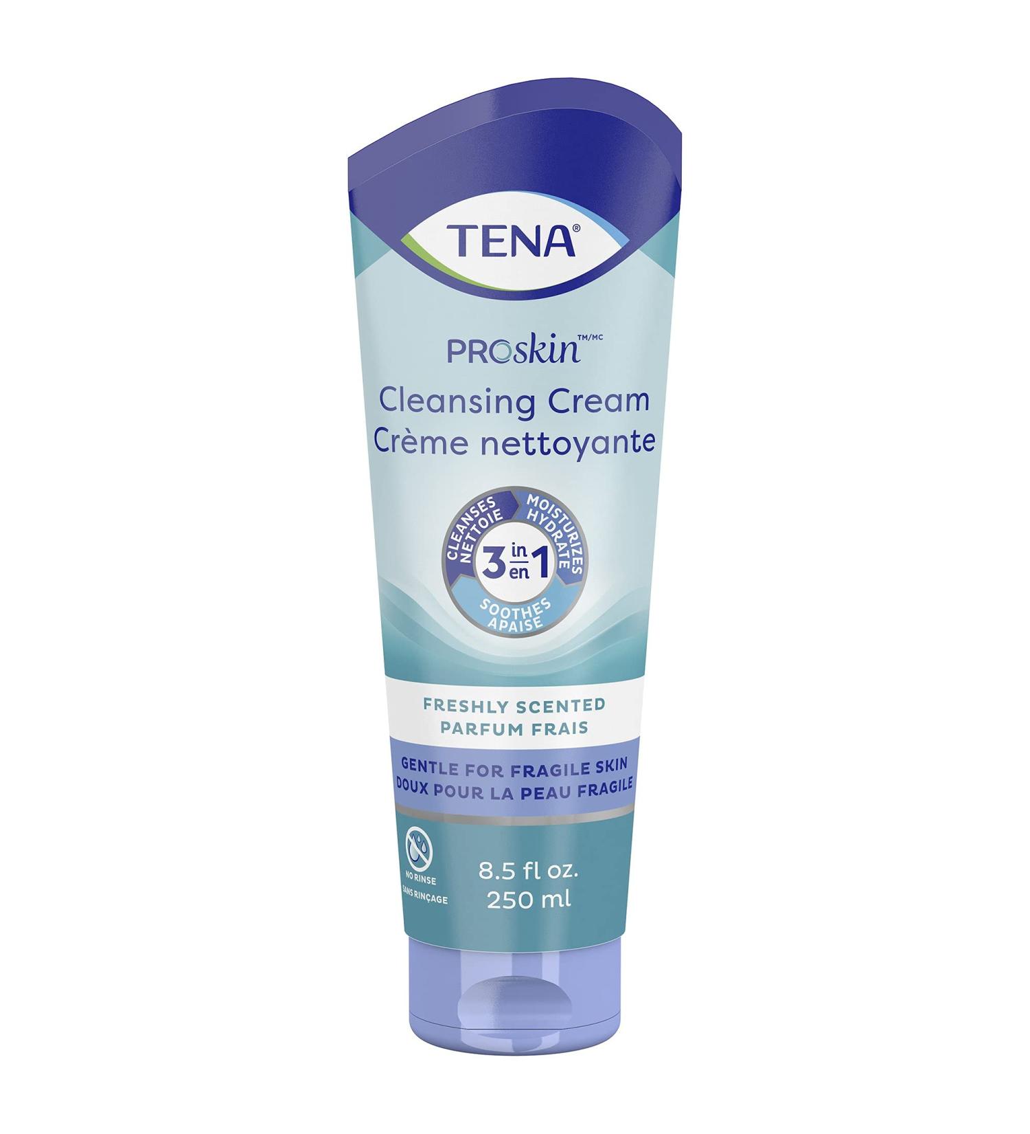 TENA ProSkin Cleansing Cream - Fragrance Free - 8.5 fl. oz - Buy Online on GoSupps.com