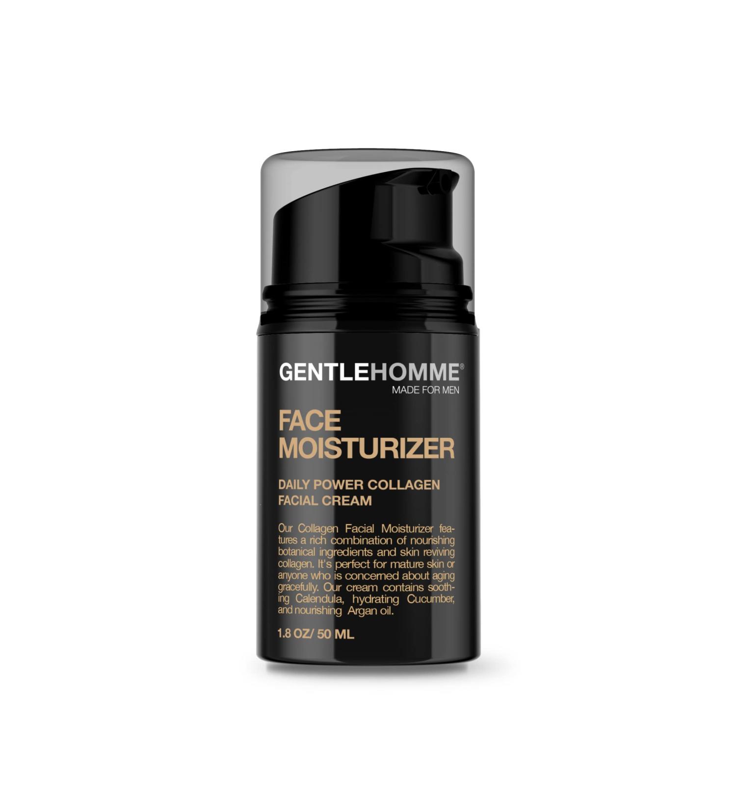 Collagen Face Moisturizer for Men - Anti-Aging Day & Night Cream with Cucumber & Argan Oil - Nourishing Hydration - 1.8 oz - Buy Online on GoSupps.com