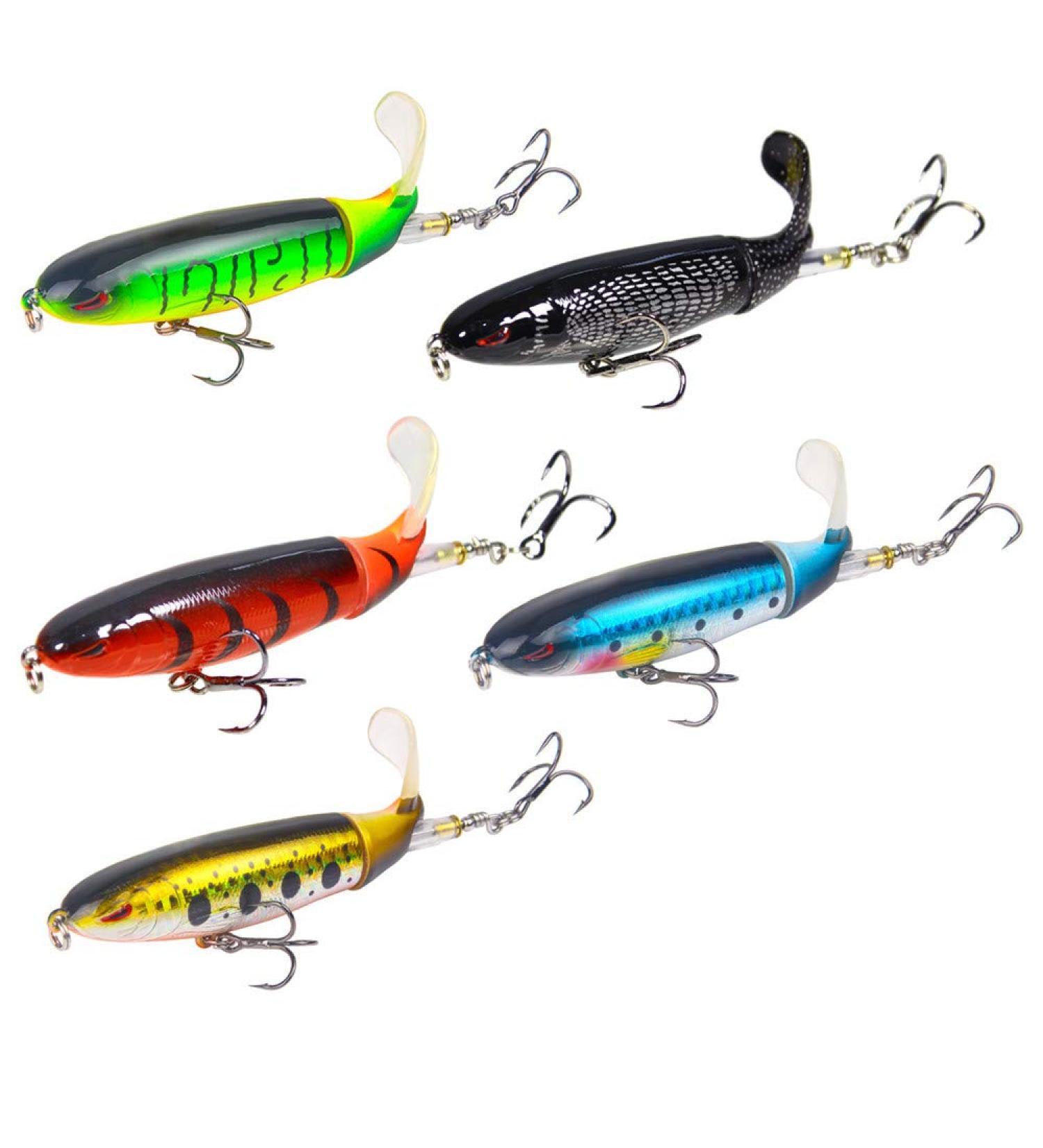 Nuguri Art Bait Fishing Wobbler Set - 5pc Pencil & Swimbait with Hooks for Pike & Perch - Buy Online on GoSupps.com