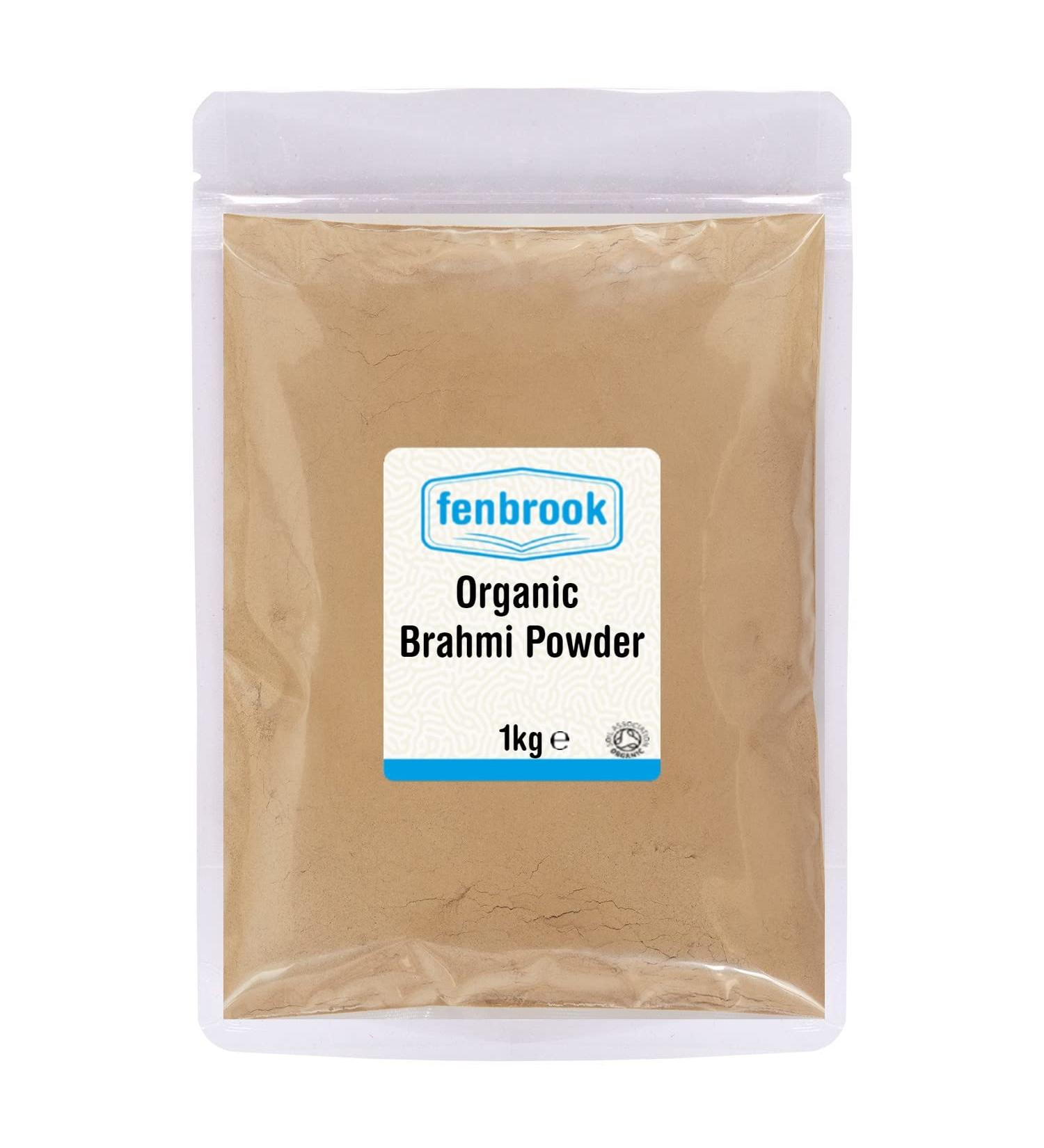 Organic Brahmi Powder 1kg | Certified Organic Bacopa Monnieri Leaf Powder for Natural Hair Care - Buy Online on GoSupps.com