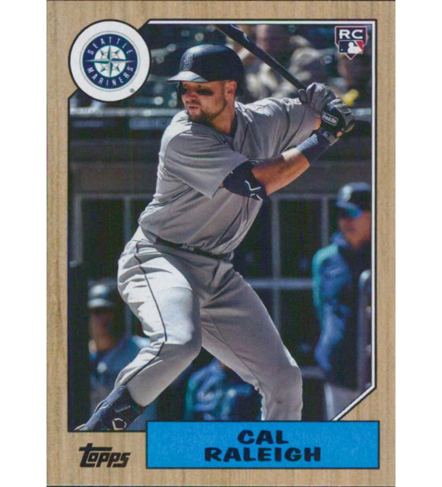 2022 Topps Archives #290 Cal Raleigh 1987 Topps NM-MT RC Rookie Seattle Mariners Baseball