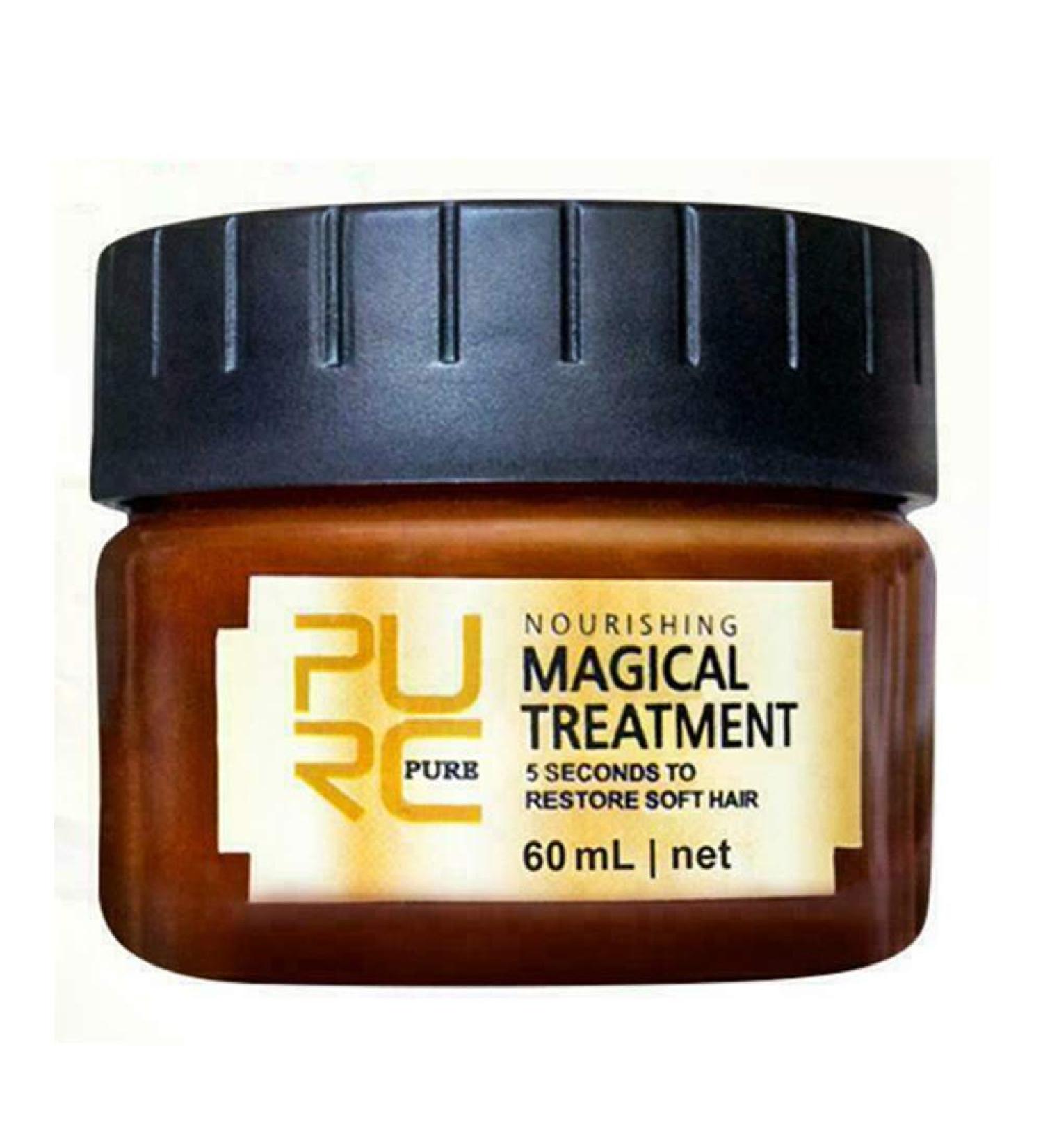 Glamza Pure Magical Hair Mask 60ml - Keratin & Argan 5 Seconds Treatment for Root Repair & Nourishing - Buy Online on GoSupps.com
