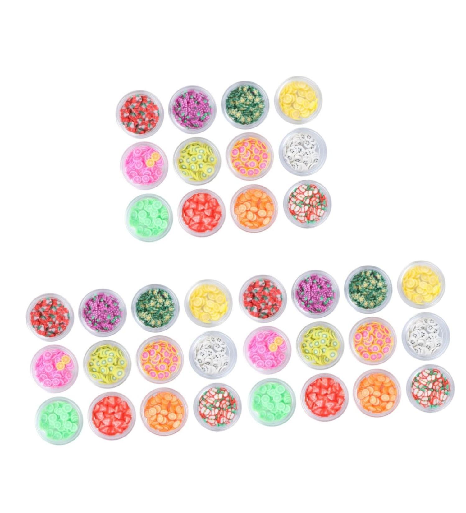 DOITOOL 3 Sets Diy Nail Slice Decorations Nativity Crafts Fruit Nail Decorations Food Colouring Cute Daily Sequins Acrylic Nail Art Slices Fruits Clay Slice Glitter Sticker Crystal Mud 3d - Buy Online on GoSupps.com
