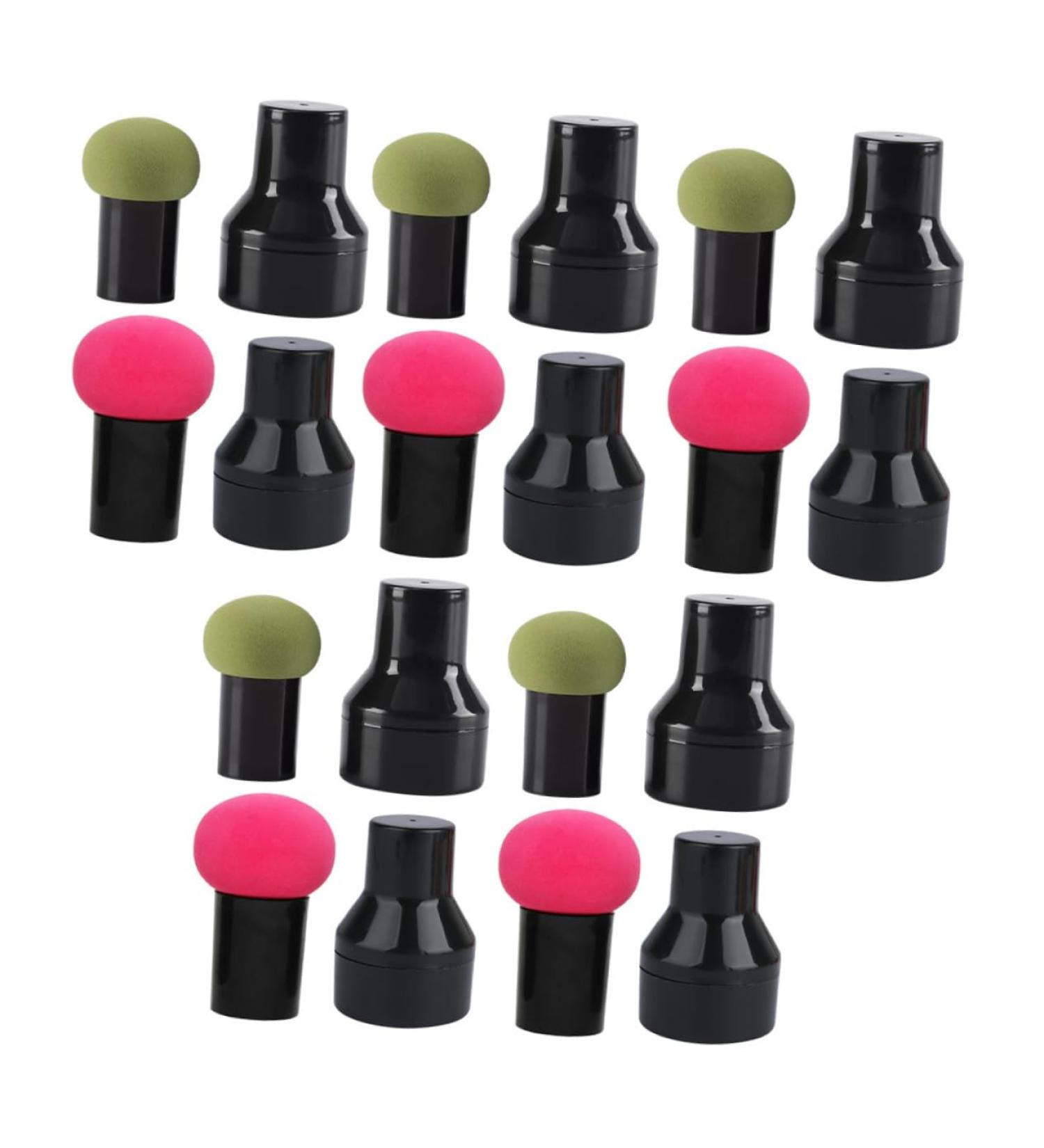 Minkissy Simple Puff - 20 Sets Mushroom Head Non-Latex Makeup Pad | Hydrophilic Polyurethane Beauty Egg for Flawless Application - Buy Online on GoSupps.com