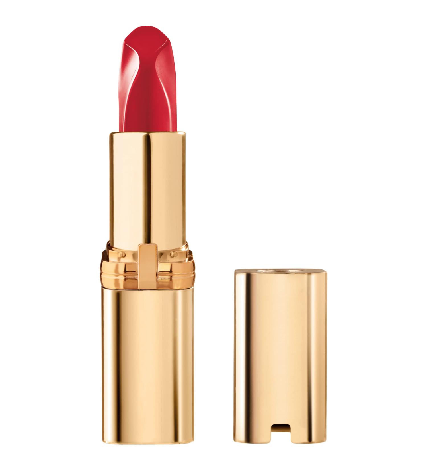 L'Oreal Paris Colour Riche Red Lipstick - Long Lasting Satin Finish with Argan Oil & Vitamin E - Lovely Red 0.13 Oz - Buy Online on GoSupps.com