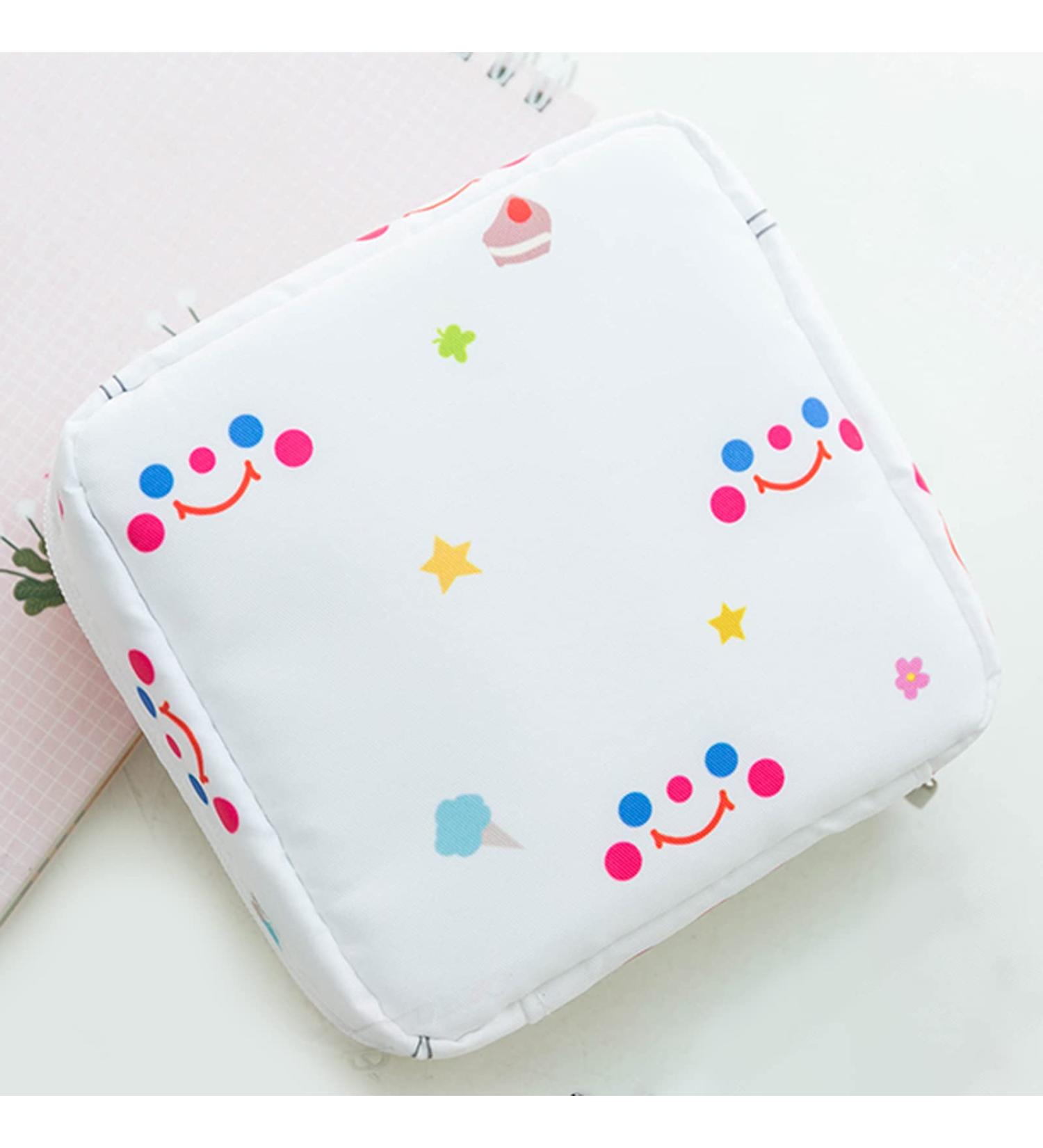 Stylish Women's Bond Storage Bag for Tampons | Menstruation Organizer | Large Capacity White Container - Buy Online on GoSupps.com