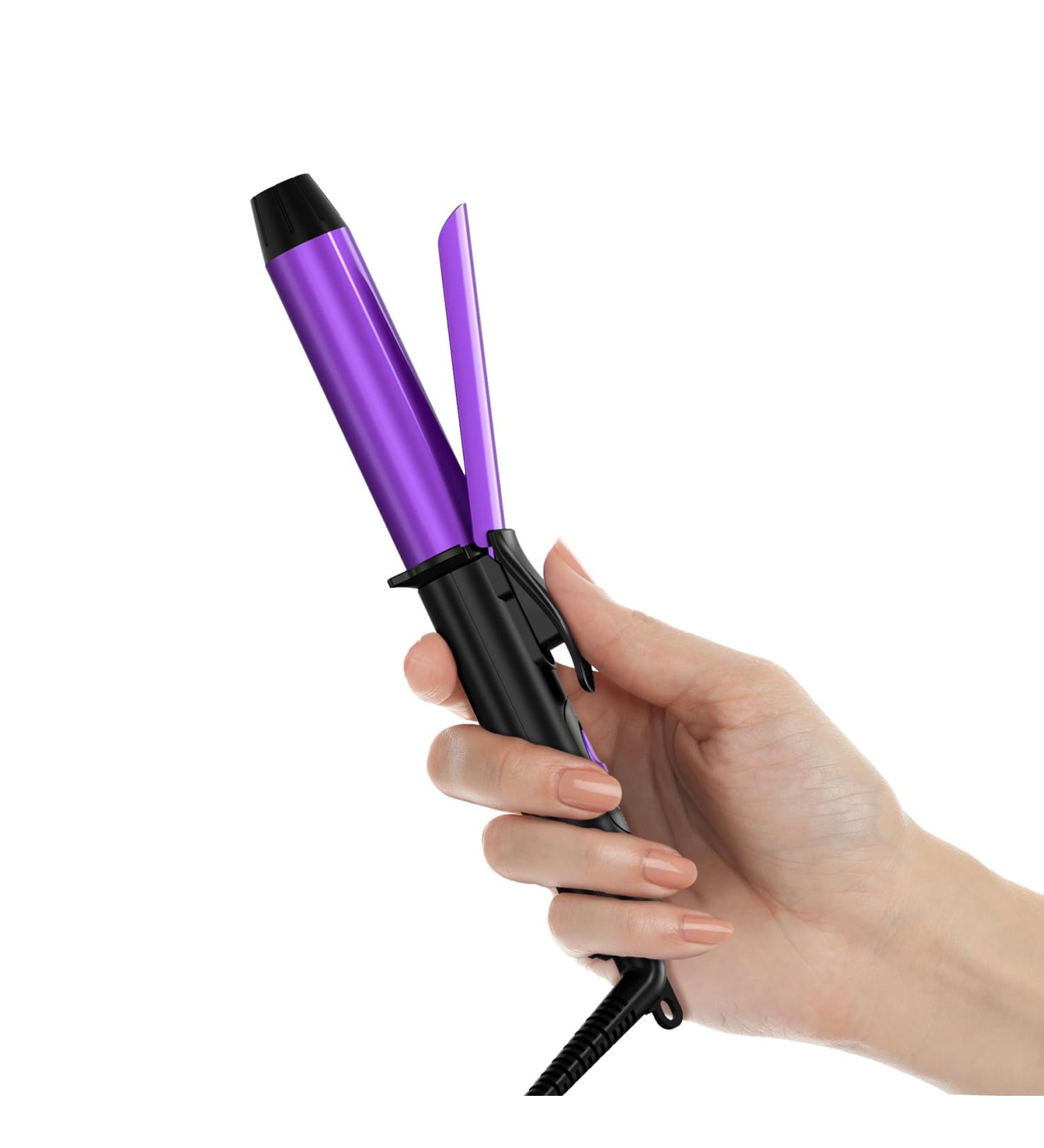 1 Inch Barrel Travel Curling Iron - Dual Voltage Ceramic Mini Hair Curler with Keratin & Argan Oil | Travel Size with Storage Bag - Buy Online on GoSupps.com