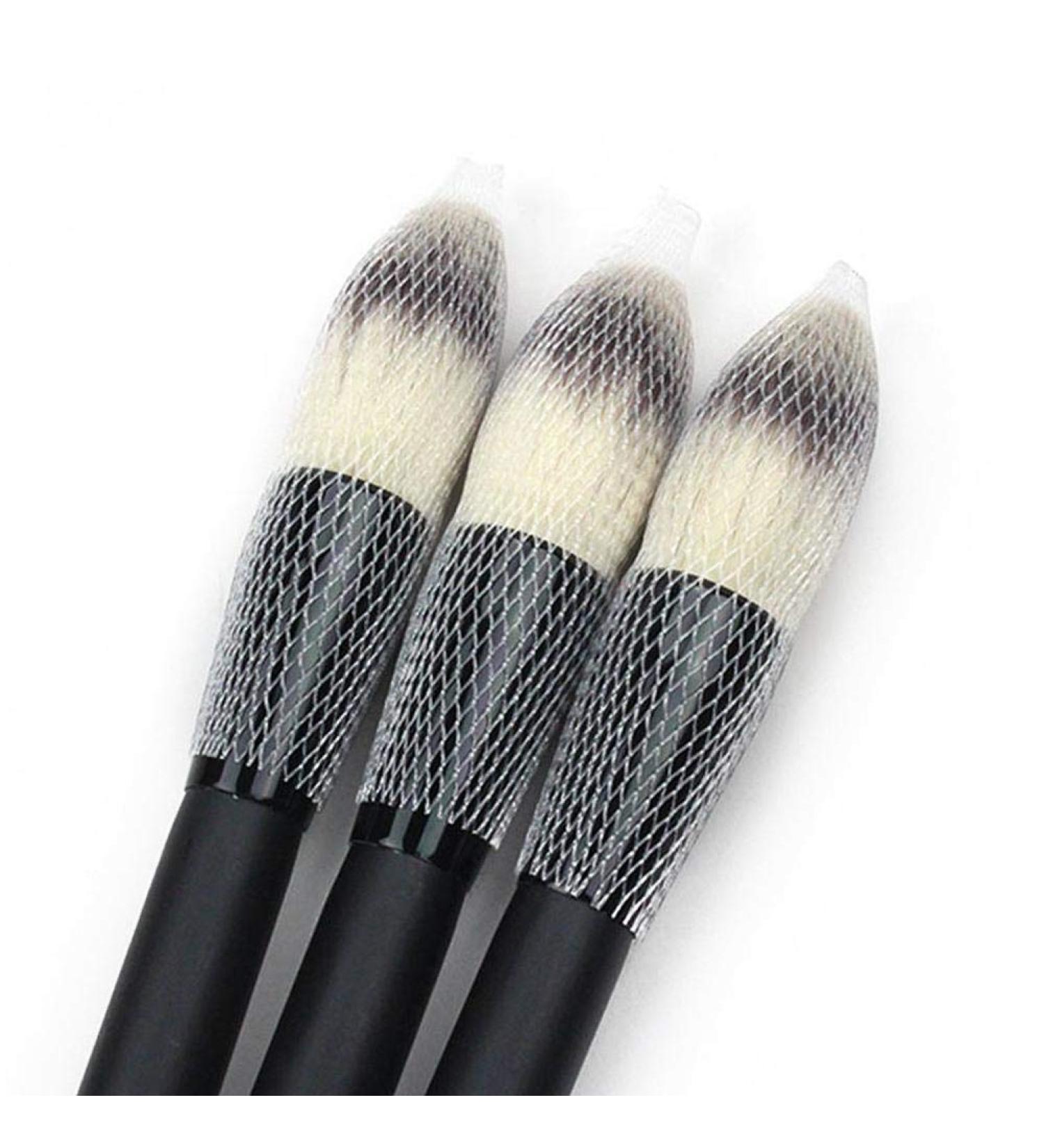 100-Part Makeup Brush Pen Guard Protector Set - Reusable & Expandable Mesh Coverage for Ultimate Cosmetic Brush Protection - Buy Online on GoSupps.com