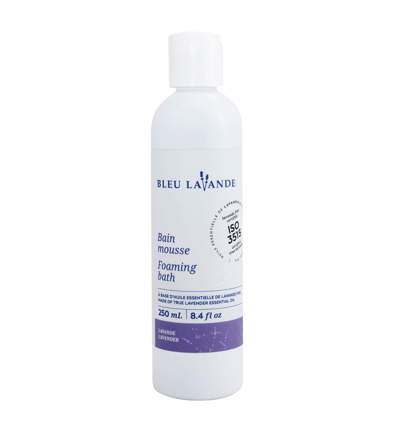 Bleu Lavande Natural Lavender Foaming Bath 8.4 Fl Oz | Certified Premium True Lavender Essential Oil | Soothing, Cruelty-Free & Vegan - Buy Online on GoSupps.com