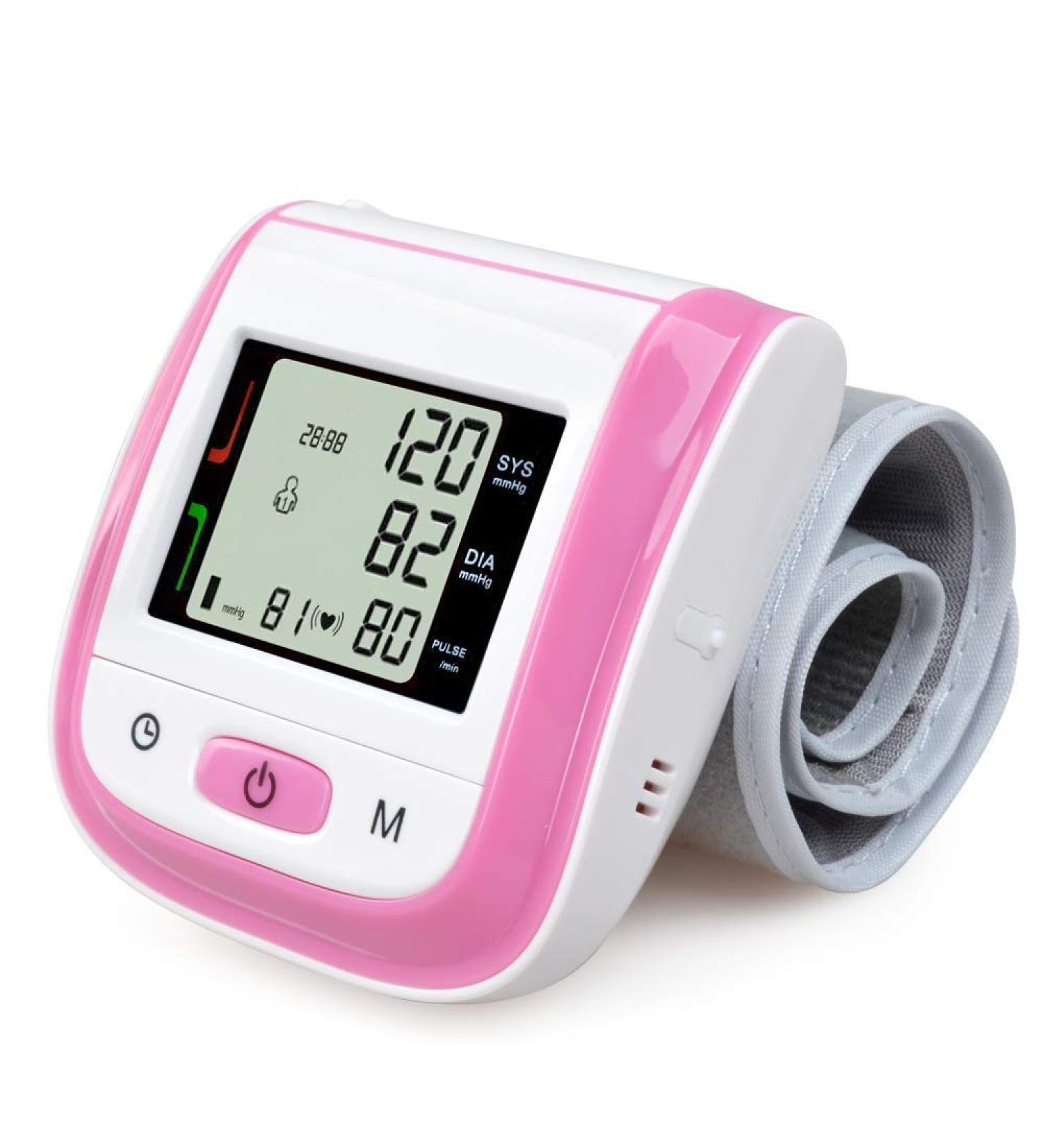 Huapa Pink Wrist Blood Pressure Monitor - Automatic BP Cuff - Buy Online on GoSupps.com