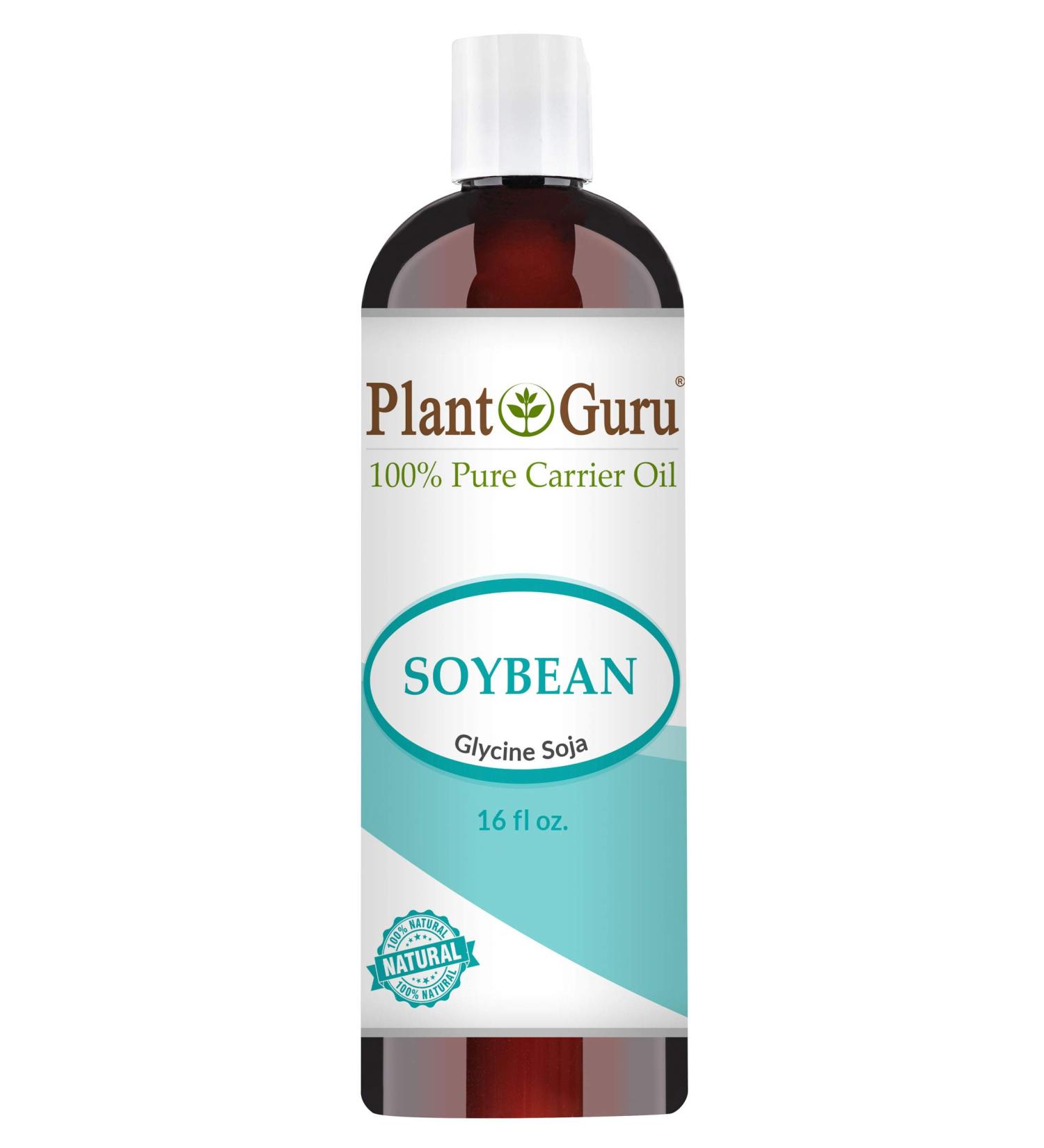 Soybean Oil 16 oz Carrier 100% Pure Natural For Skin  Body  Face  and Hair Growth. Great For Creams  Lotions  and Lip balm.
