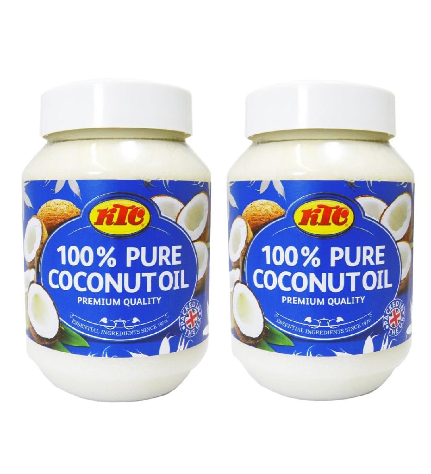 KTC - Coconut oil - 2 sealed jars - 2 x 500 ml - Buy Online on GoSupps.com
