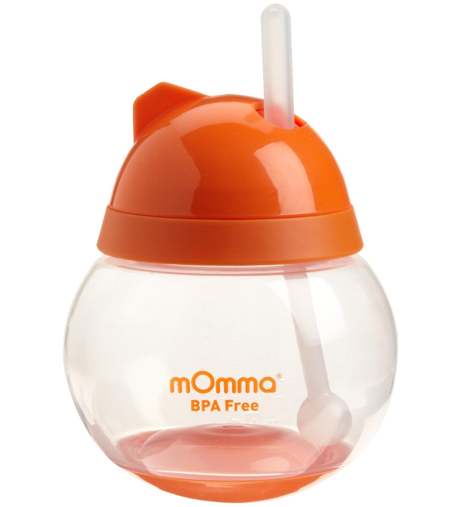 Lansinoh mOmma Straw Cup  Orange (Discontinued by Manufacturer)