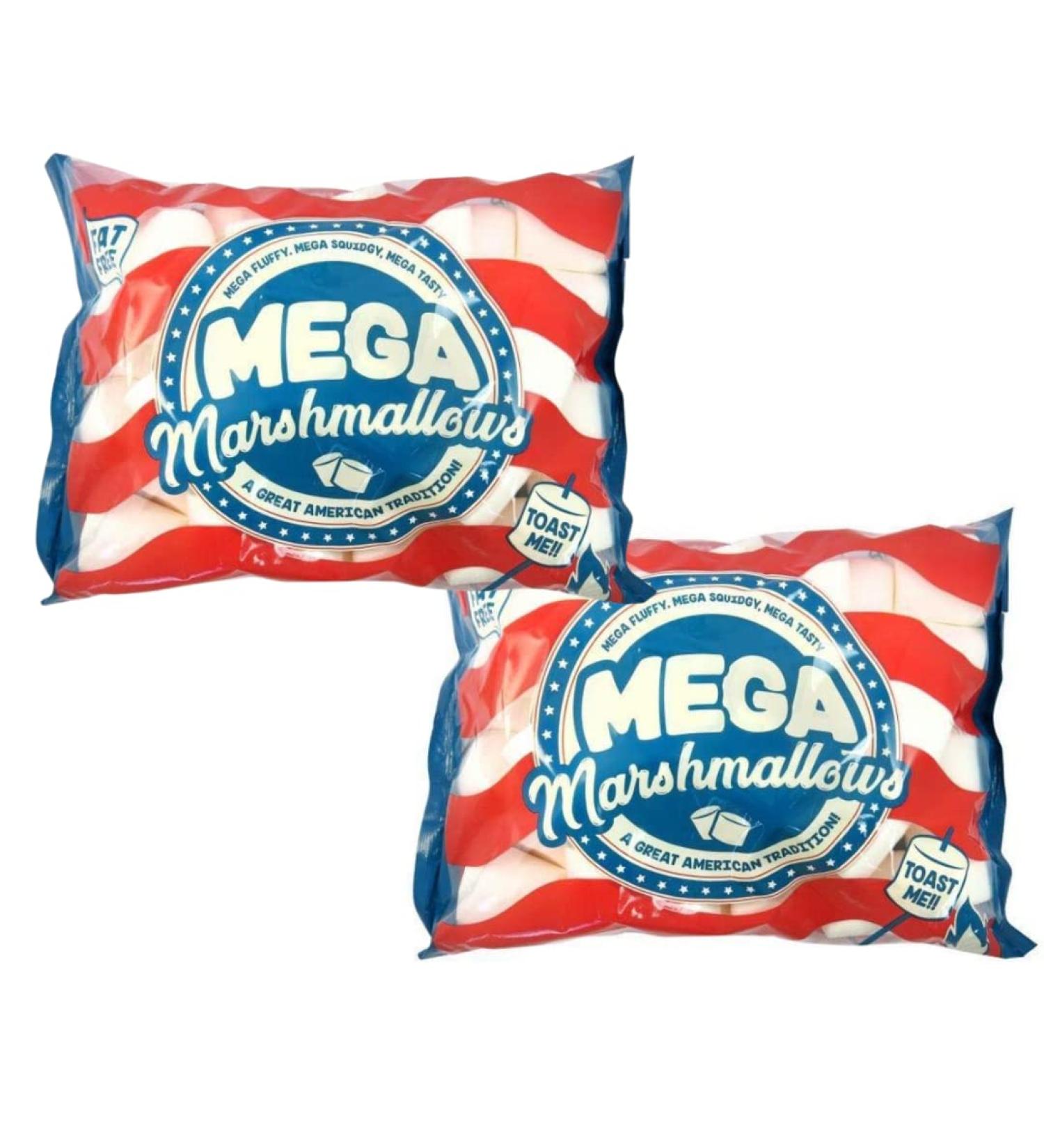 Mega Marshmallow 550g - Tasty Fluffy Extra Large Fat Free. Smores & Roasting Mega Marshmallow - Pack of 2 | 550g X 2 - Buy Online on GoSupps.com