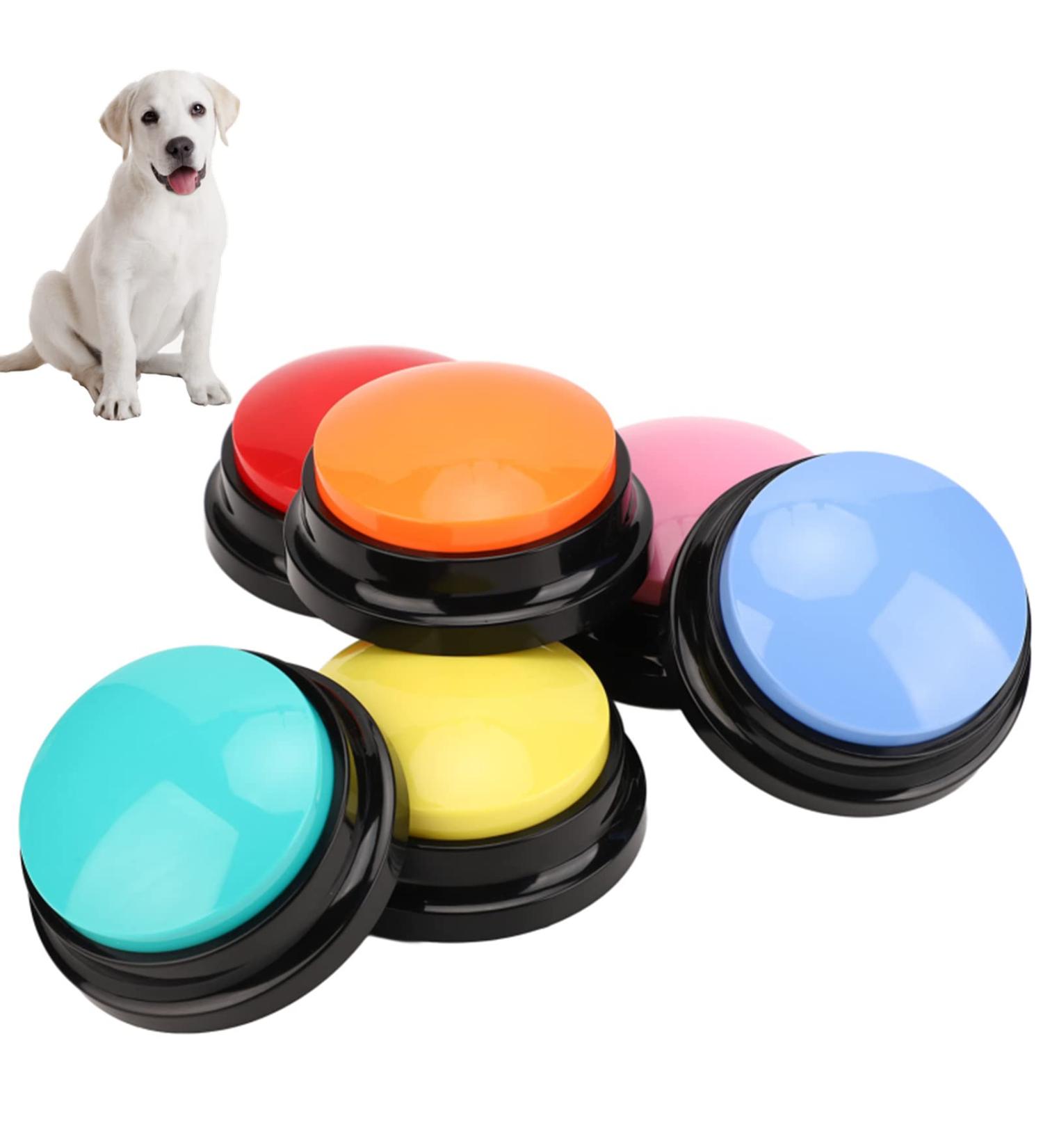Dog Buttons Training Words 6pcs Talking Dog Recordable Buttons Set for Communication Dog Speech Training and Behavior Aids Buttons Pet Training Buzzer for Cats Dogs 30 Second Recordable Button - Buy Online on GoSupps.com