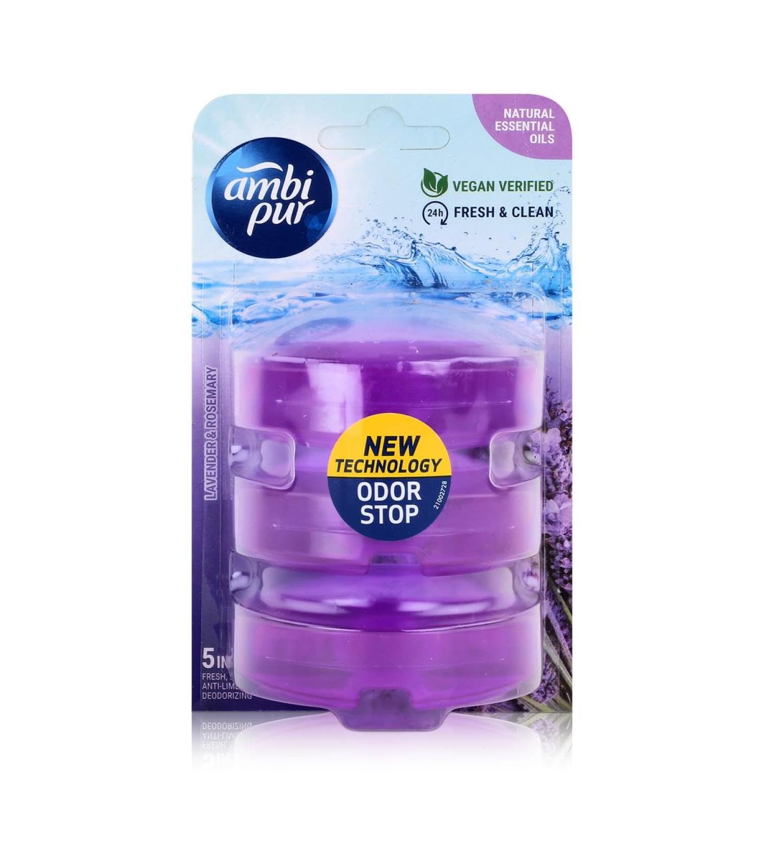 Ambi Pur - Fresh & Clean Toilet Block Refill Lavender & Rosemary - 3 x 55 ML
