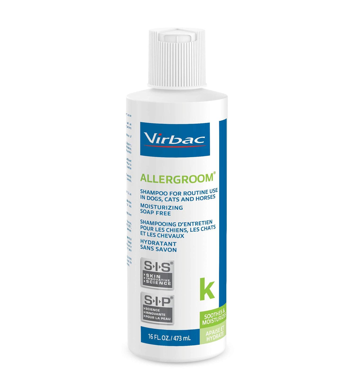Virbac Allergroom Shampoo 16oz - Gentle Hypoallergenic Formula - Buy Online on GoSupps.com