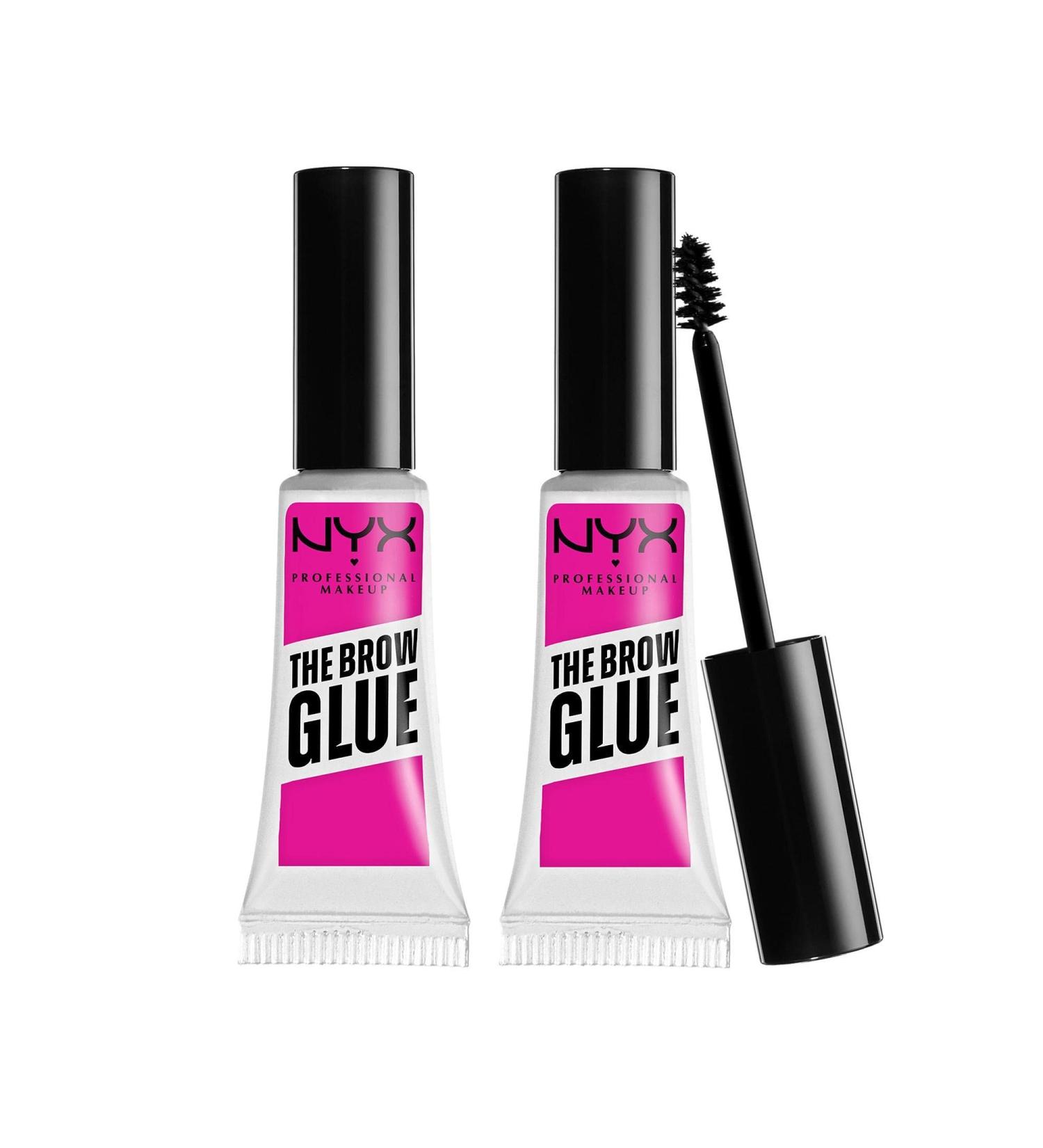 Nyx Professional Makeup Brow Glue - Instant Brow Styler Laminated Look - Double Pack Transparent (2 Pieces) - Buy Online on GoSupps.com