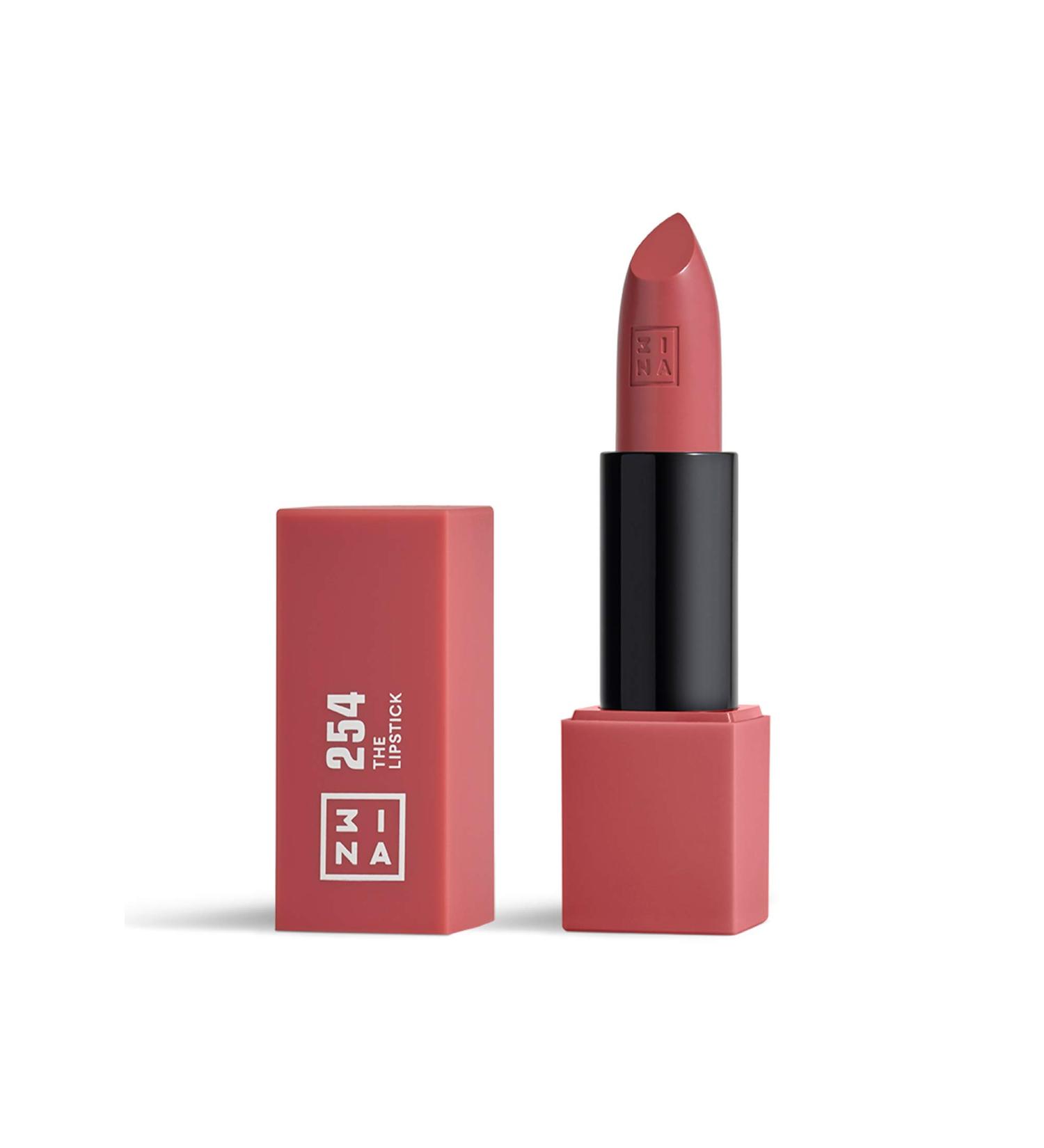 3INA Vegan & Cruelty-Free Lipstick 254 - Dark Pink Nude | 5h Lasting Matte Finish with Vanilla Scent - Buy Online on GoSupps.com