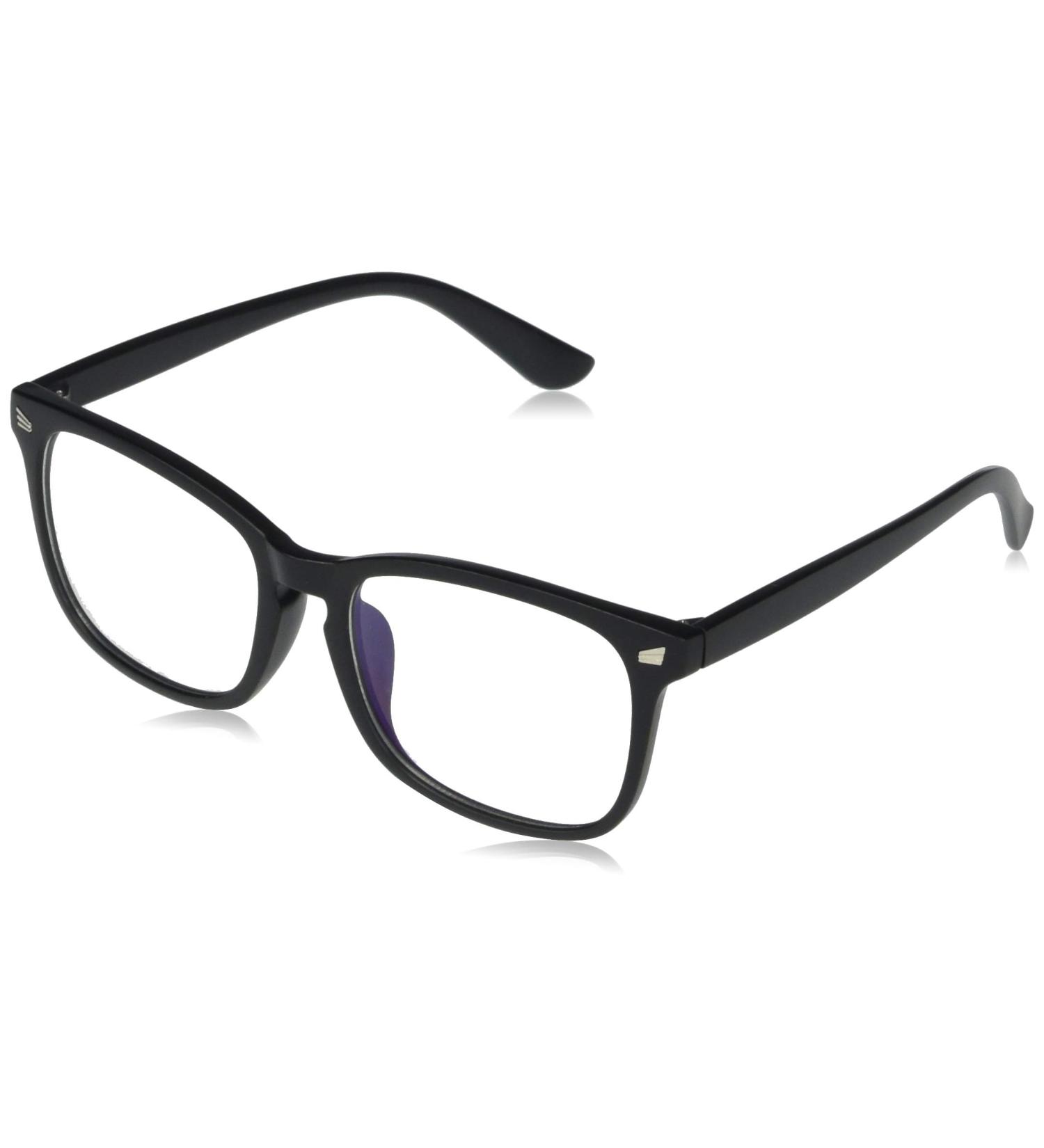 Amazon Essentials Blue Light & UV400 Blocking Glasses - Non-Prescription Unisex Black - Buy Online on GoSupps.com