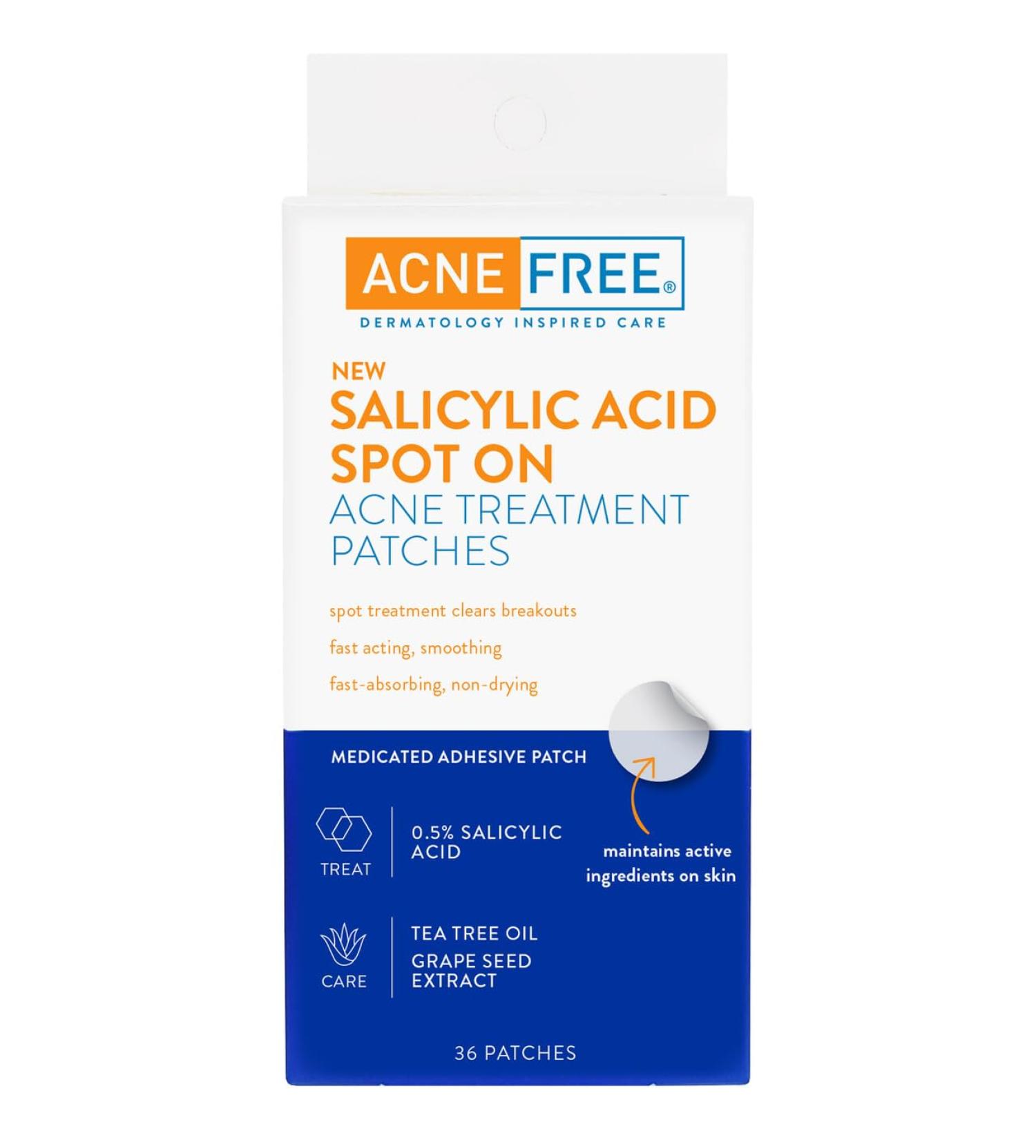 AcneFree Salicylic Acid Acne Pimple Patch Treatment - Buy Online on GoSupps.com